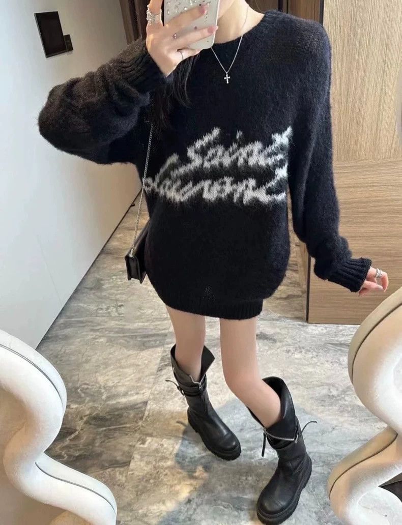Yves Saint Laurent Saint laurent 22FW Letter Logo Sweater 2503-Nextarrow Size US S / EU 44-46 / 1 - 9 Thumbnail