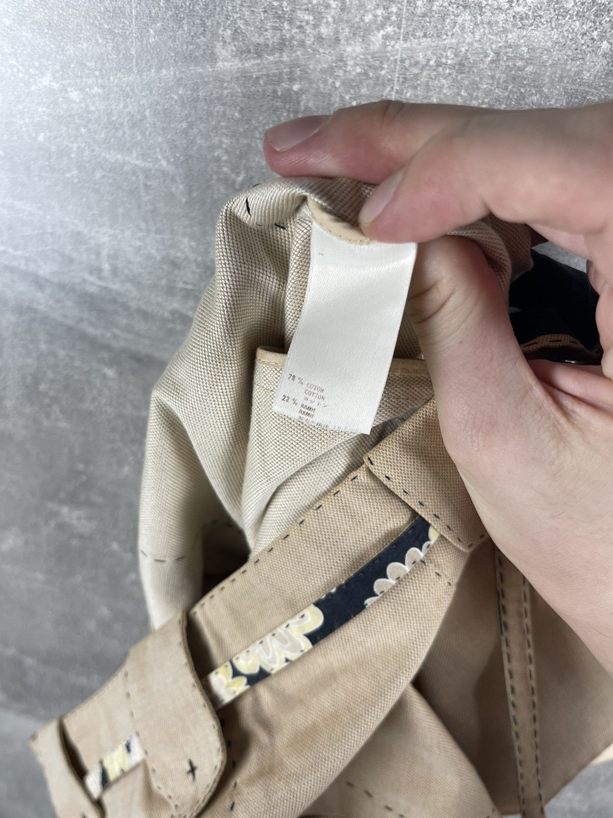Louis Vuitton Louis Vuitton Beige Adjustable Belt Cotton-Line Blend Skirt Size 27" / US 4 / IT 40 - 12 Thumbnail