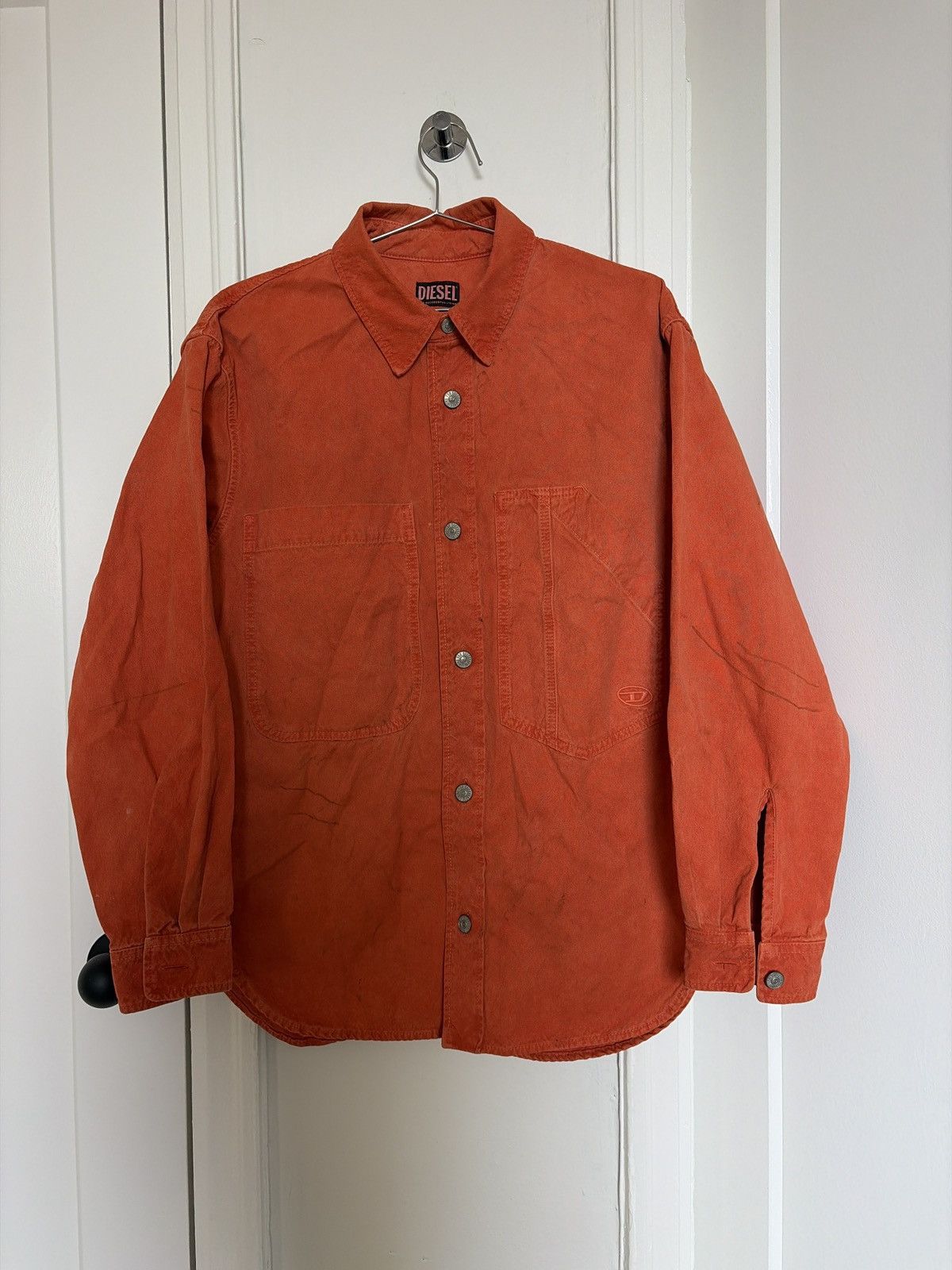 Diesel Diesel Orange Denim Jacket Size US S / EU 44-46 / 1 - 1 Thumbnail