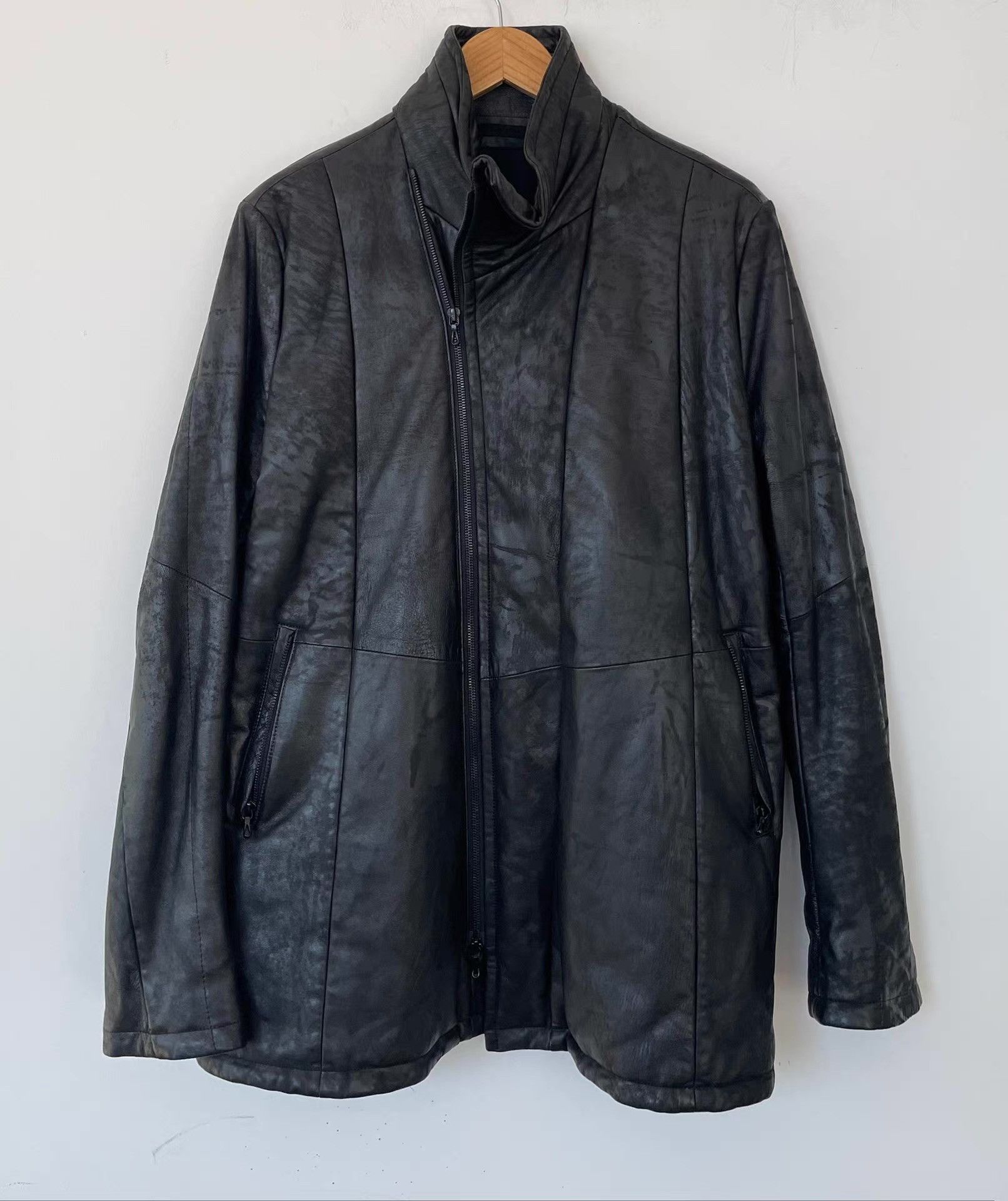 Julius Julius 16AW Padded Vintage Washed Leather Jacket Ｑ21 Size US M / EU 48-50 / 2 - 1 Thumbnail