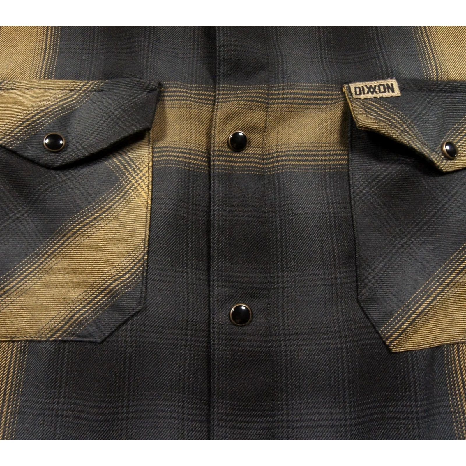 Vintage Dixxon Flannel Mens XL Black Yellow Button Down Snap Shirt Plaid Panhandle Size US XL / EU 56 / 4 - 3 Thumbnail