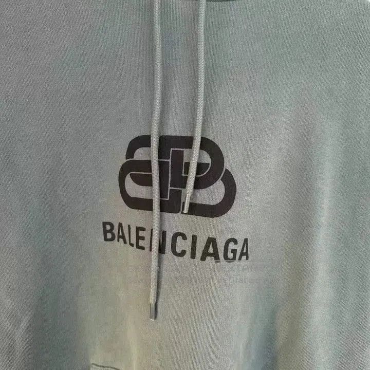Balenciaga Balenciaga Haze Green Lock Buckle Hoodie. Size US M / EU 48-50 / 2 - 2 Thumbnail