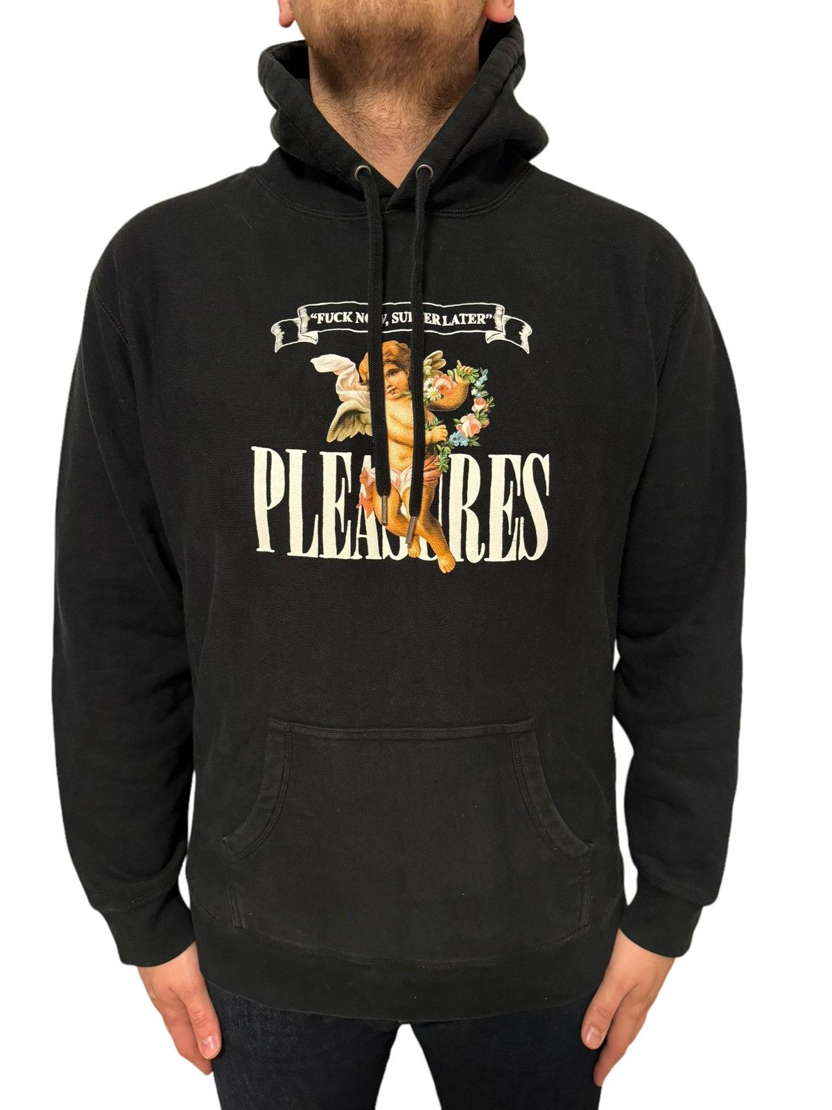 image of Pleasures Suffer Premium Hoody - Nero Sweatshirt Hoodie XL in Black, Men's
