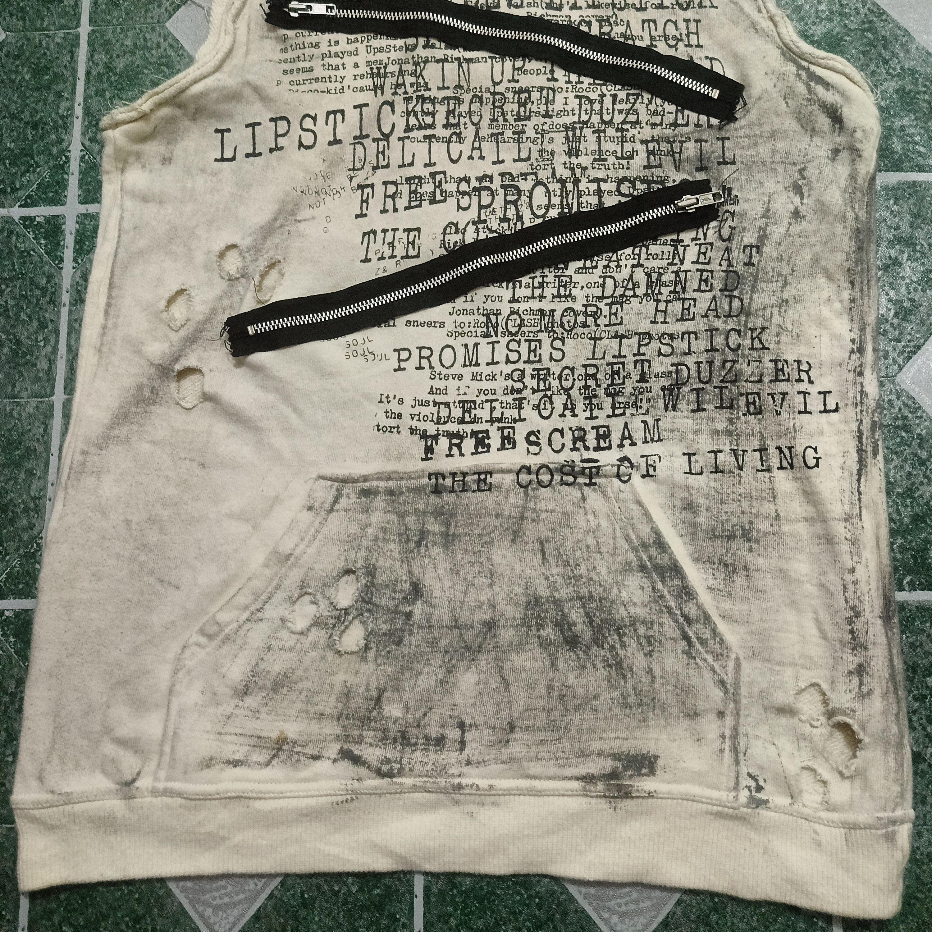 14th Addiction H. Anarchy Hoodie Sleeveless Rock Punk Style Size US M / EU 48-50 / 2 - 2 Thumbnail
