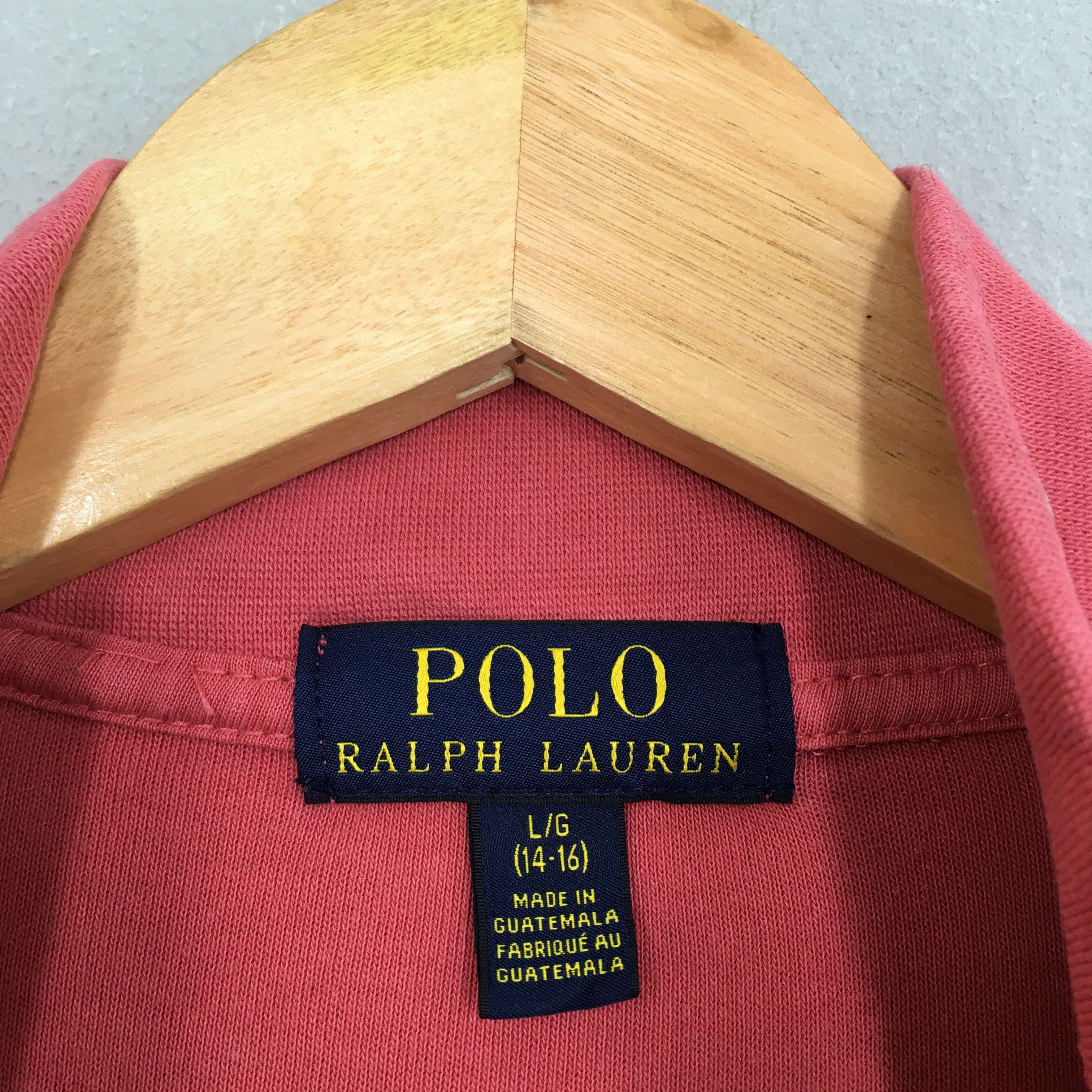 Polo Ralph Lauren Vintage Polo Ralph Lauren Pink Half Zipper Sweatshirt Large Size L / US 10 / IT 46 - 5 Thumbnail