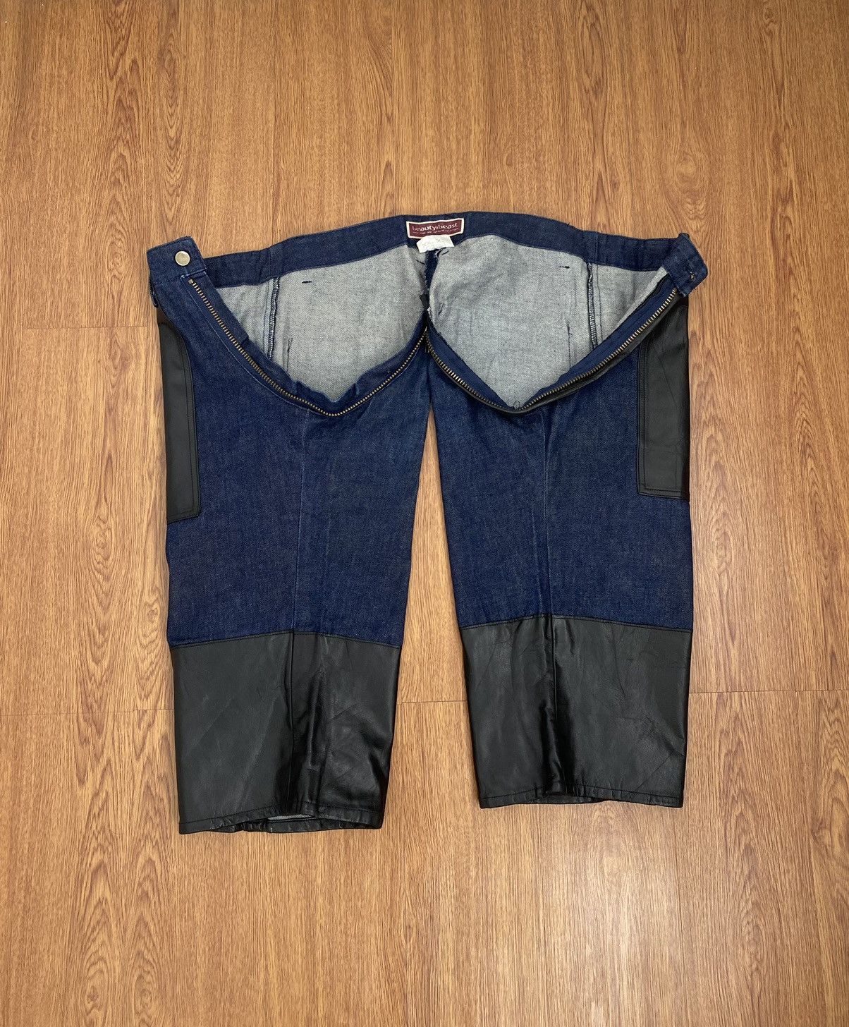20471120 Beauty beast leather jeans Size US 32 / EU 48 - 3 Thumbnail