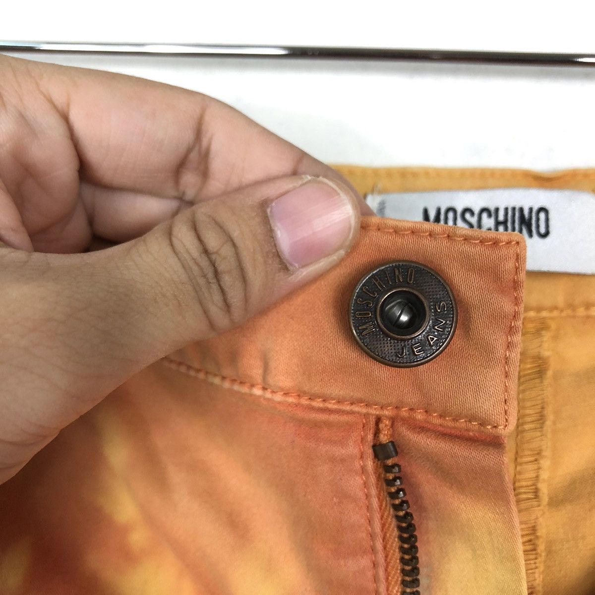 Japanese Brand 🔥Rare Acid Wash Design Trousers Moschino Japan Size 30" / US 8 / IT 44 - 10 Thumbnail