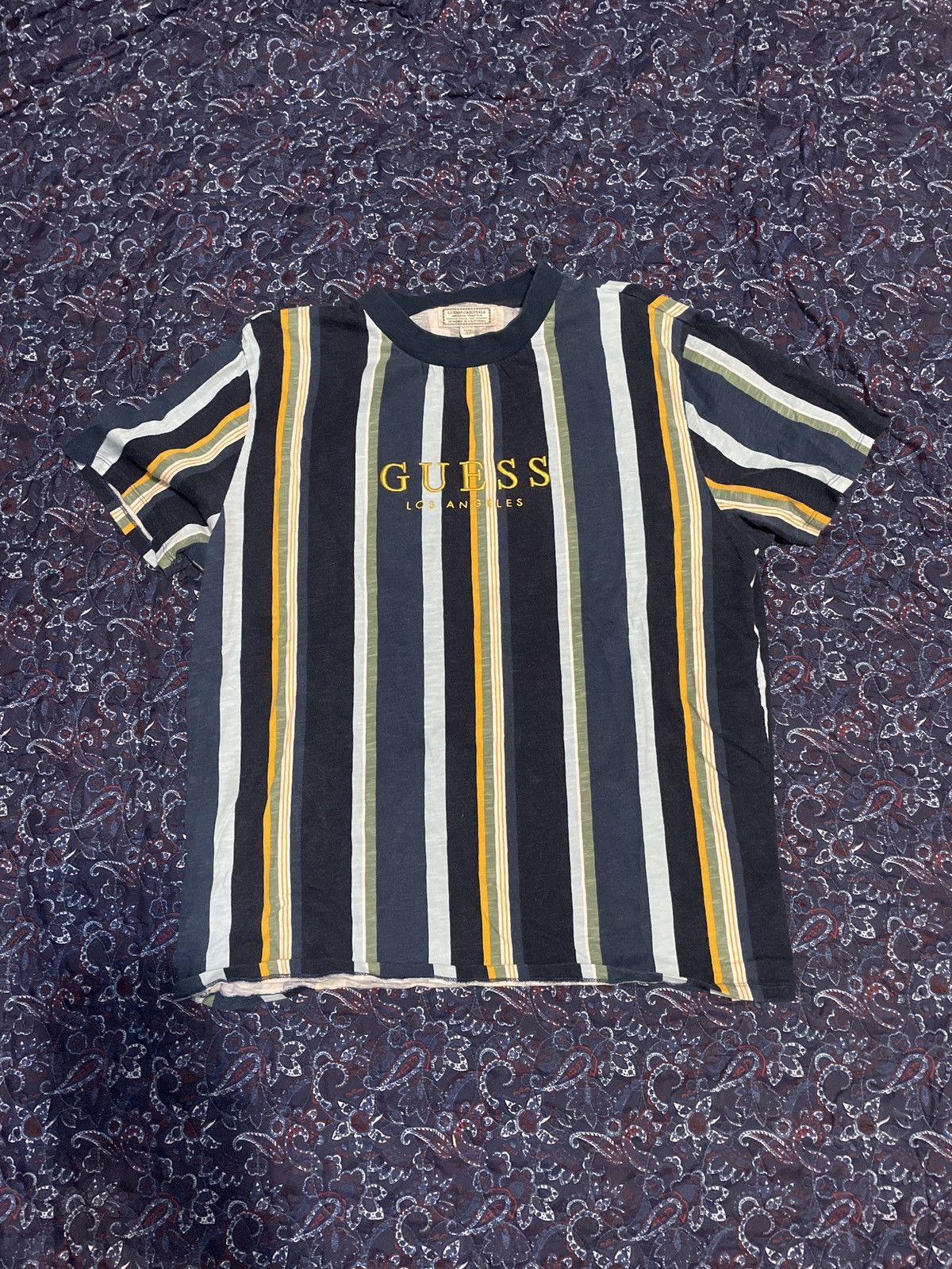 Guess Guess Los Angeles Striped Shirt Size US L / EU 52-54 / 3 - 1 Thumbnail