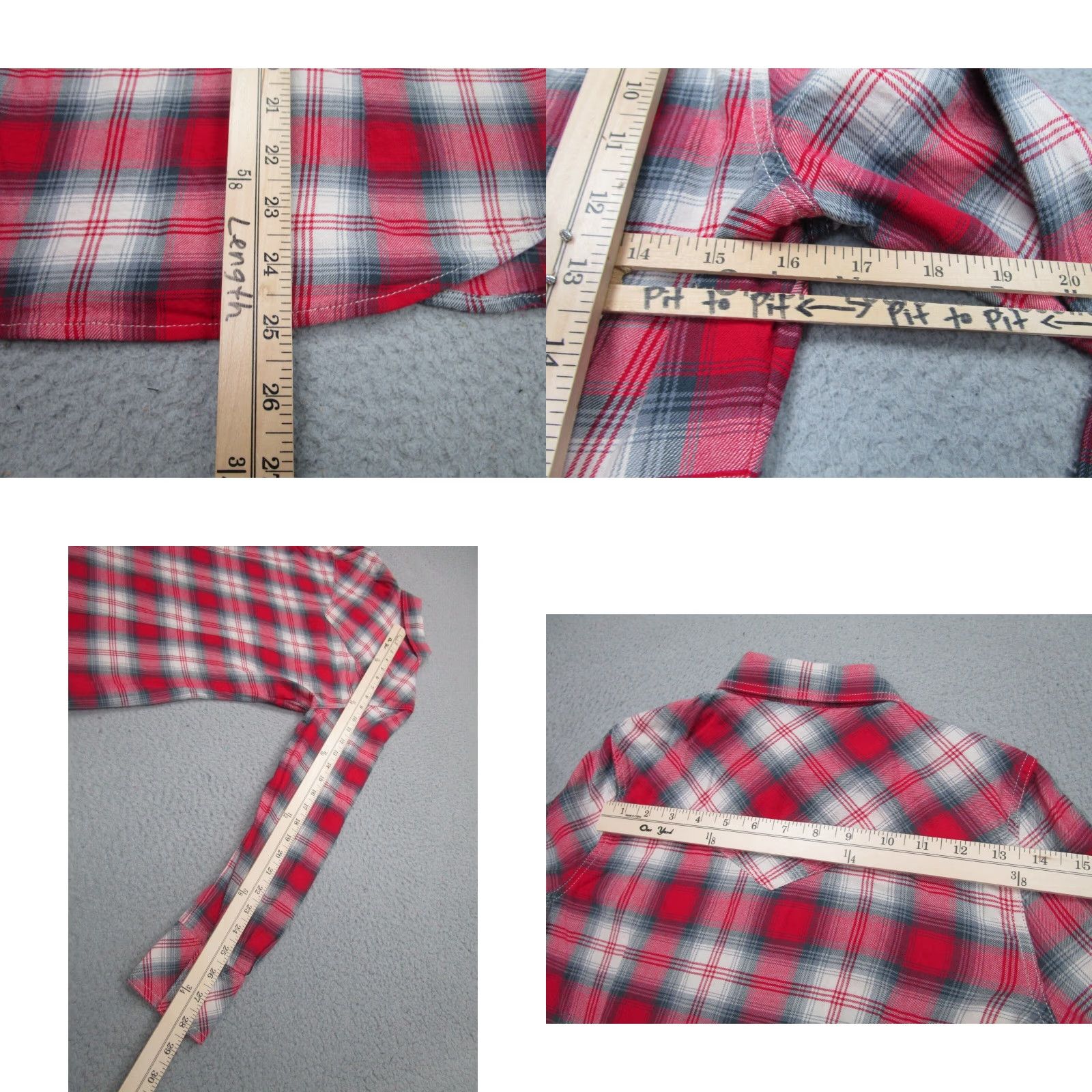 True Religion VINTAGE True Religion Shirt Womens XS Red Plaid Western Cowgirl y2k Cowboycore Size XS / US 0-2 / IT 36-38 - 8 Thumbnail
