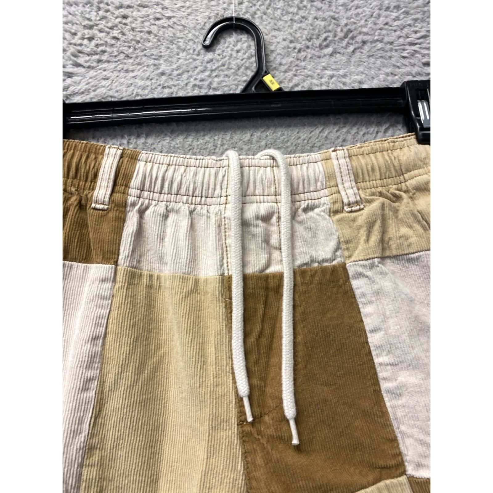 Urban Outfitters Urban Outfitters Pants Unisex S Brown Patchwork Corduroy Baggy Elastic Waist Size 28" / US 6 / IT 42 - 2 Thumbnail