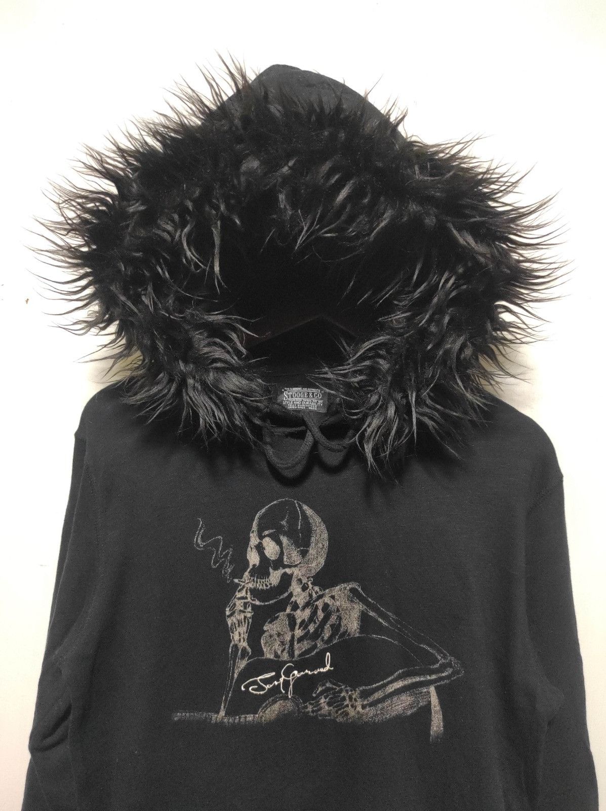 Japanese Brand Stooge & Co Skull fur hoodie ifsix LGB style Size US M / EU 48-50 / 2 - 3 Thumbnail