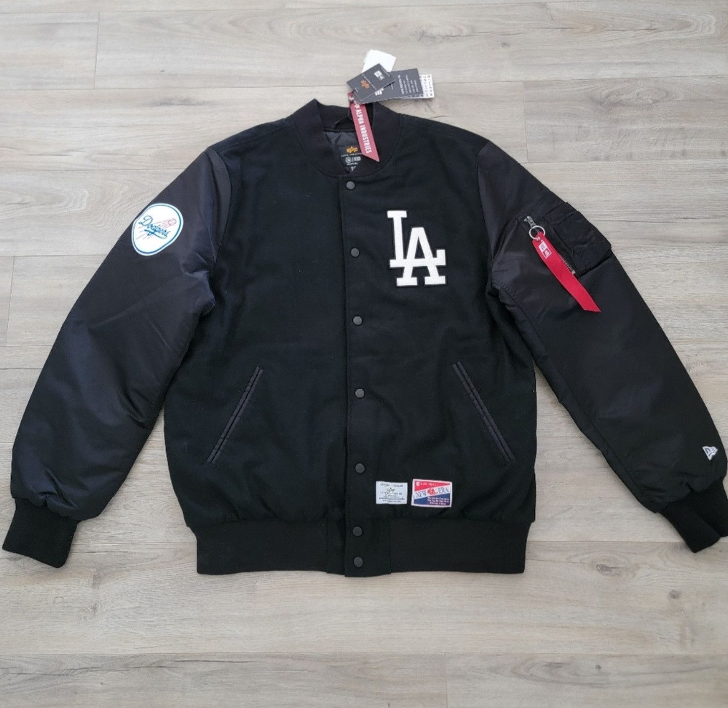 Alpha Industries × New Era LA Dodgers Alpha Industries MA1 Wool Varsity Jacket sz XL Size US XL / EU 56 / 4 - 1 Thumbnail