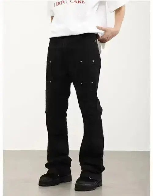 Japanese Brand × Jean Wide Leg Cargo Utility Jeans Size US 34 / EU 50 - 1 Thumbnail