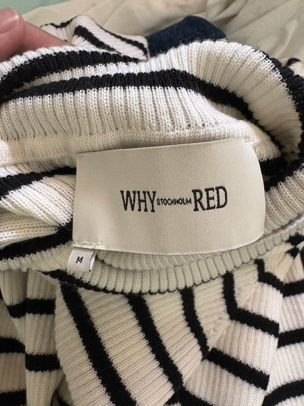 Whyred Striped merino wool turtleneck Size US M / EU 48-50 / 2 - 3 Thumbnail