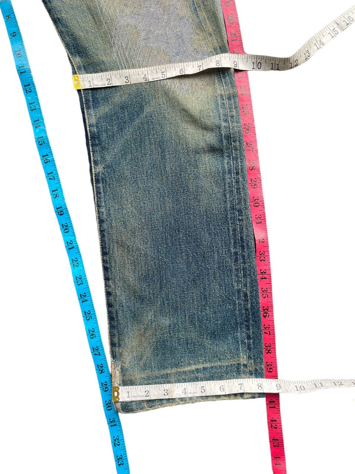 Denime Vintage Denime Selvedge Distresed Denim Size US 30 / EU 46 - 24 Thumbnail
