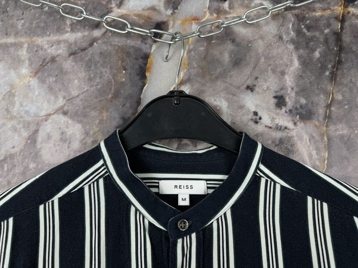 Reiss Reiss Men’s Striped Button Up Shirt Long Sleeve Black White Size US M / EU 48-50 / 2 - 5 Thumbnail