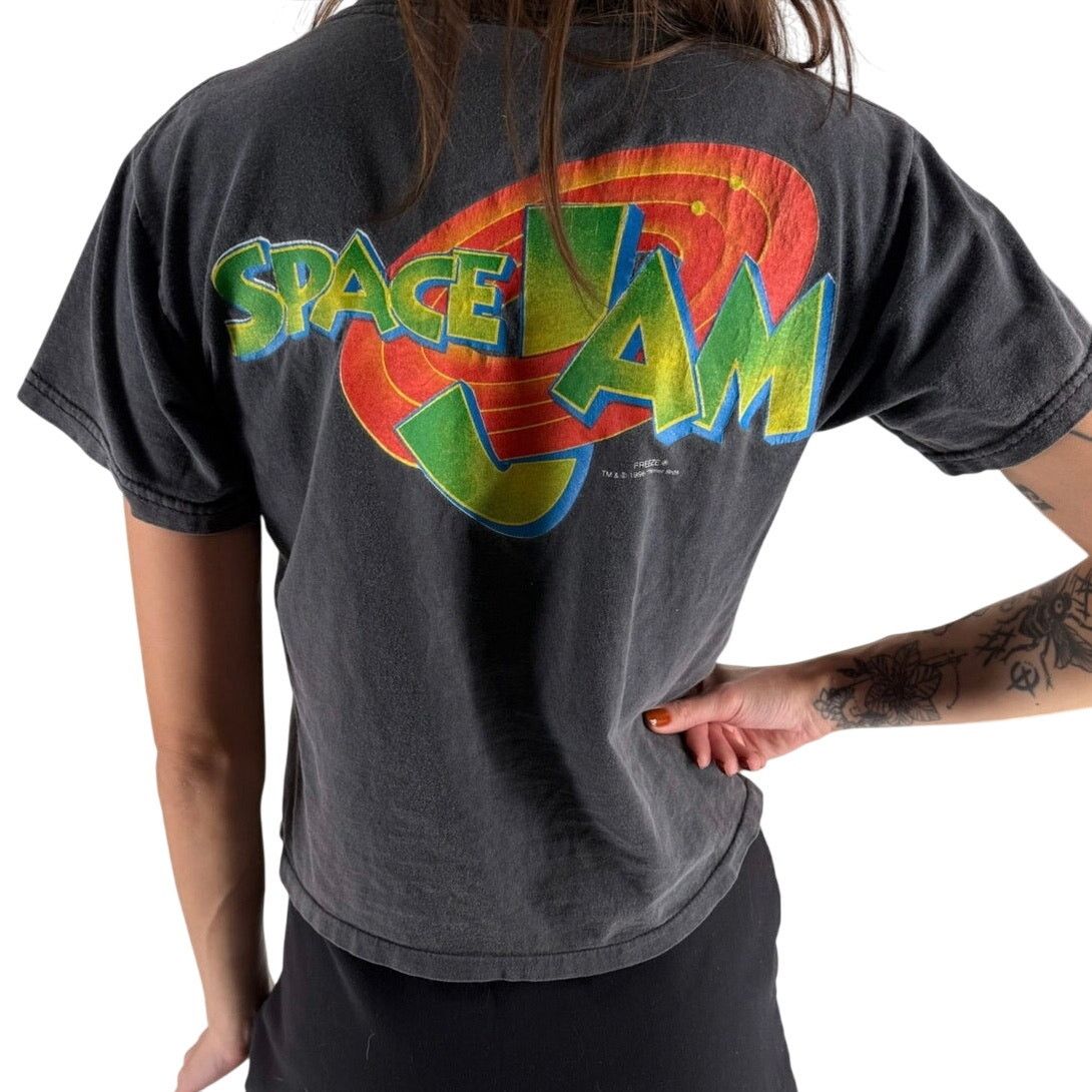 Vintage 90s Space Jam double sided tshirt 1990s vintage Size XXS / US 00 / IT 34 - 2 Thumbnail