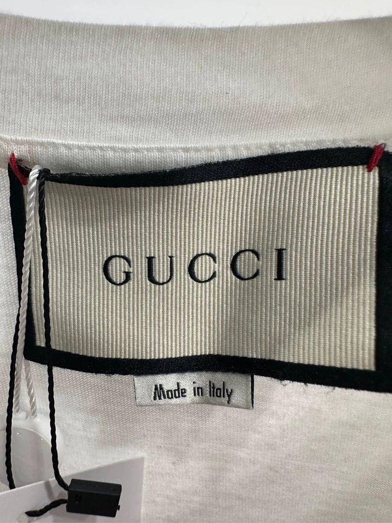 Gucci GucciWhite creative cat head print short-sleeved T-shirt 25 Size US XS / EU 42 / 0 - 3 Thumbnail