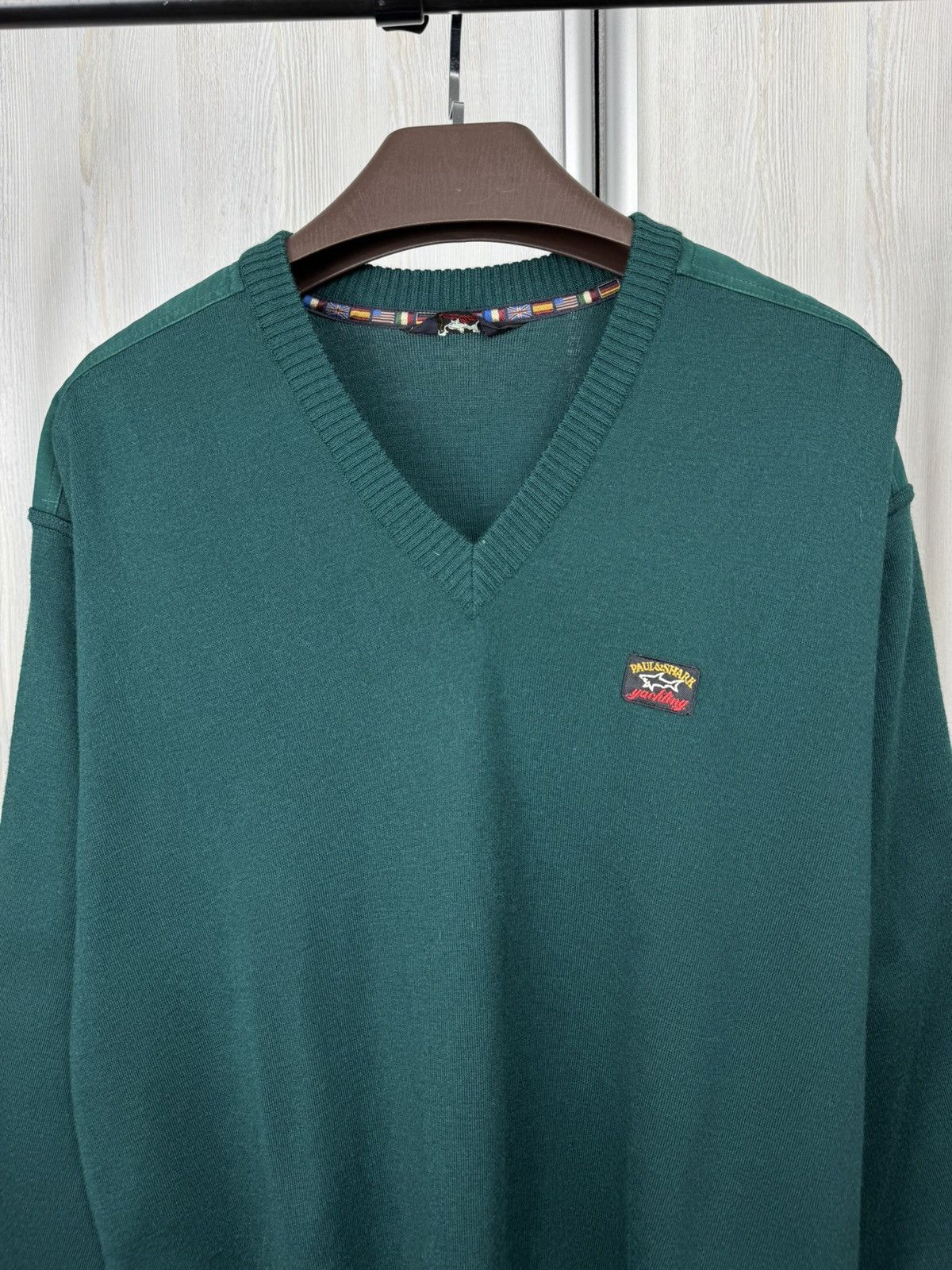 Paul & Shark PAUL & SHARK Yachting Jumper Pullover Wool Blend Elbow Patch Size US XL / EU 56 / 4 - 3 Thumbnail