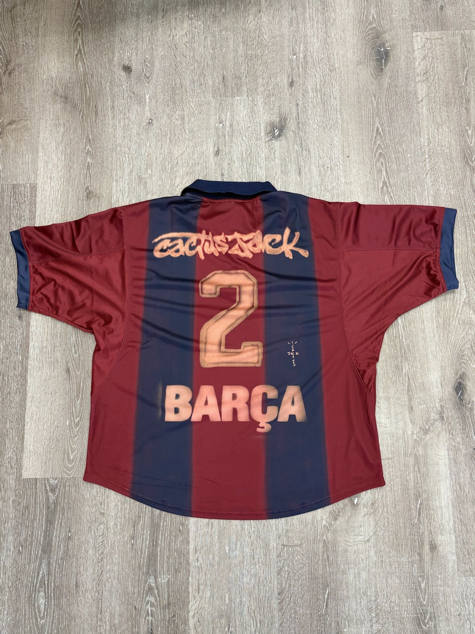 Travis Scott Travis Scott x Nike x FC Barcelona Retro 2000/01 "Home Skeleton" Jersey Size US L / EU 52-54 / 3 - 3 Thumbnail