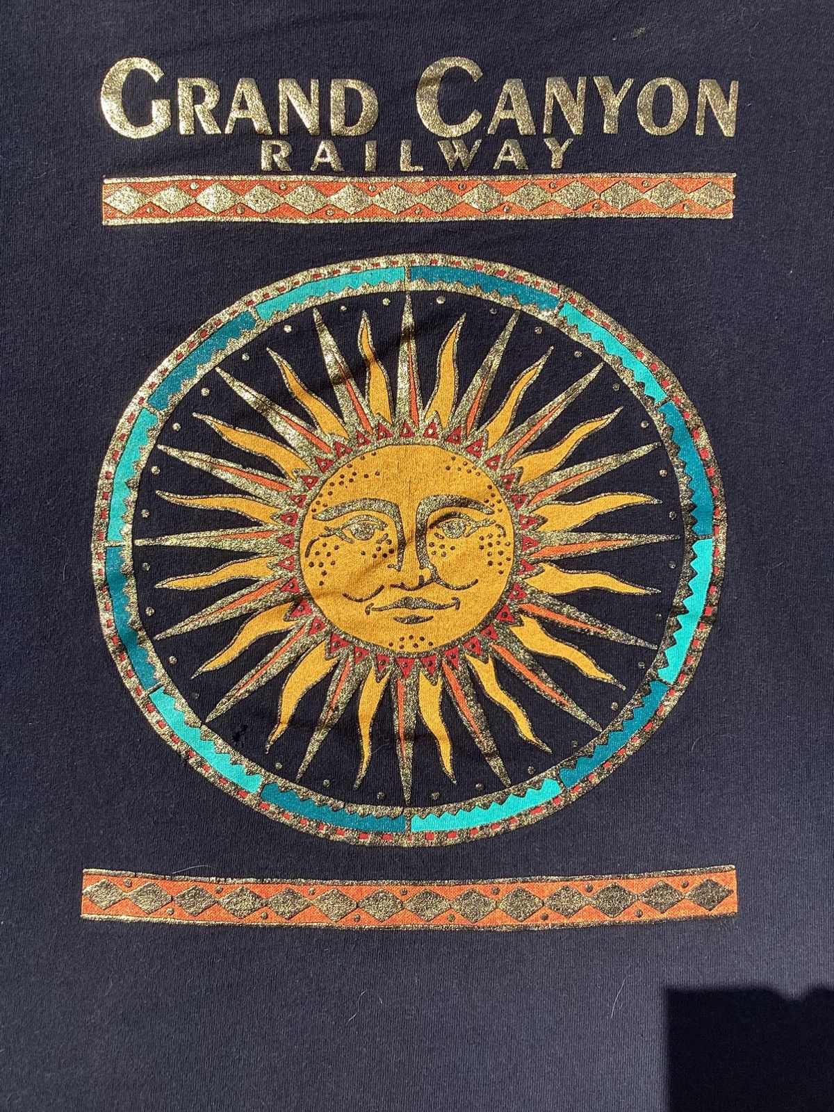 Vintage Vtg 90s Grand Canyon railway single stitch size XL T-shirt Size US XL / EU 56 / 4 - 4 Thumbnail