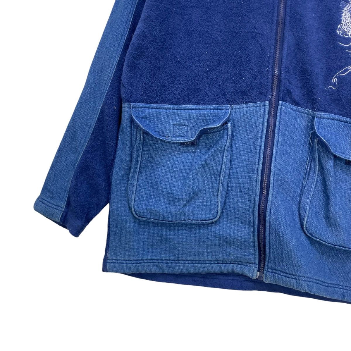 Indigo × Japanese Brand 💥Vtg Challege Spirit Dual Pocket Inspired Sukajan Jacket Size US M / EU 48-50 / 2 - 5 Thumbnail