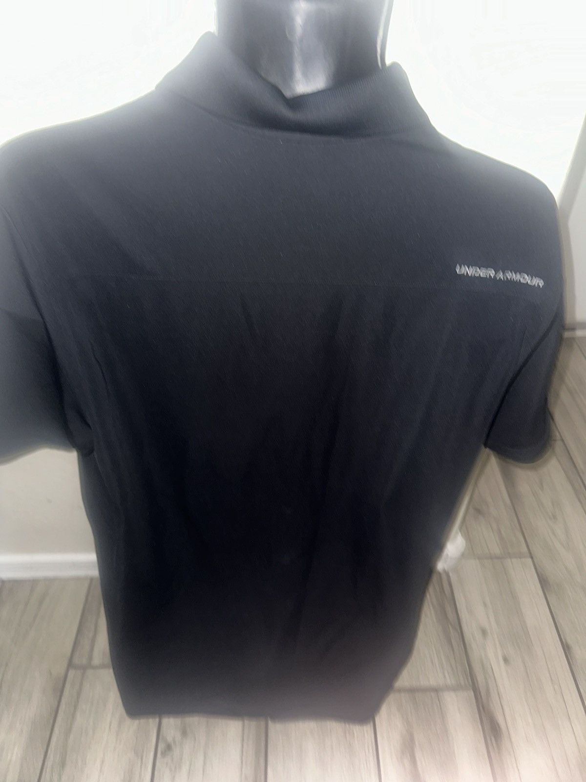 Under Armour Men’s used size L large golf black polo shirt UA Size US L / EU 52-54 / 3 - 2 Thumbnail