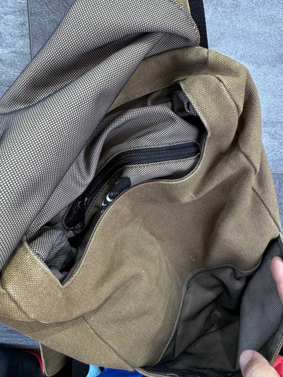 Calvin Klein Canvas Shoulder Backpack Calvin Klein Vintage Rare Y2K Drill Size ONE SIZE - 13 Thumbnail