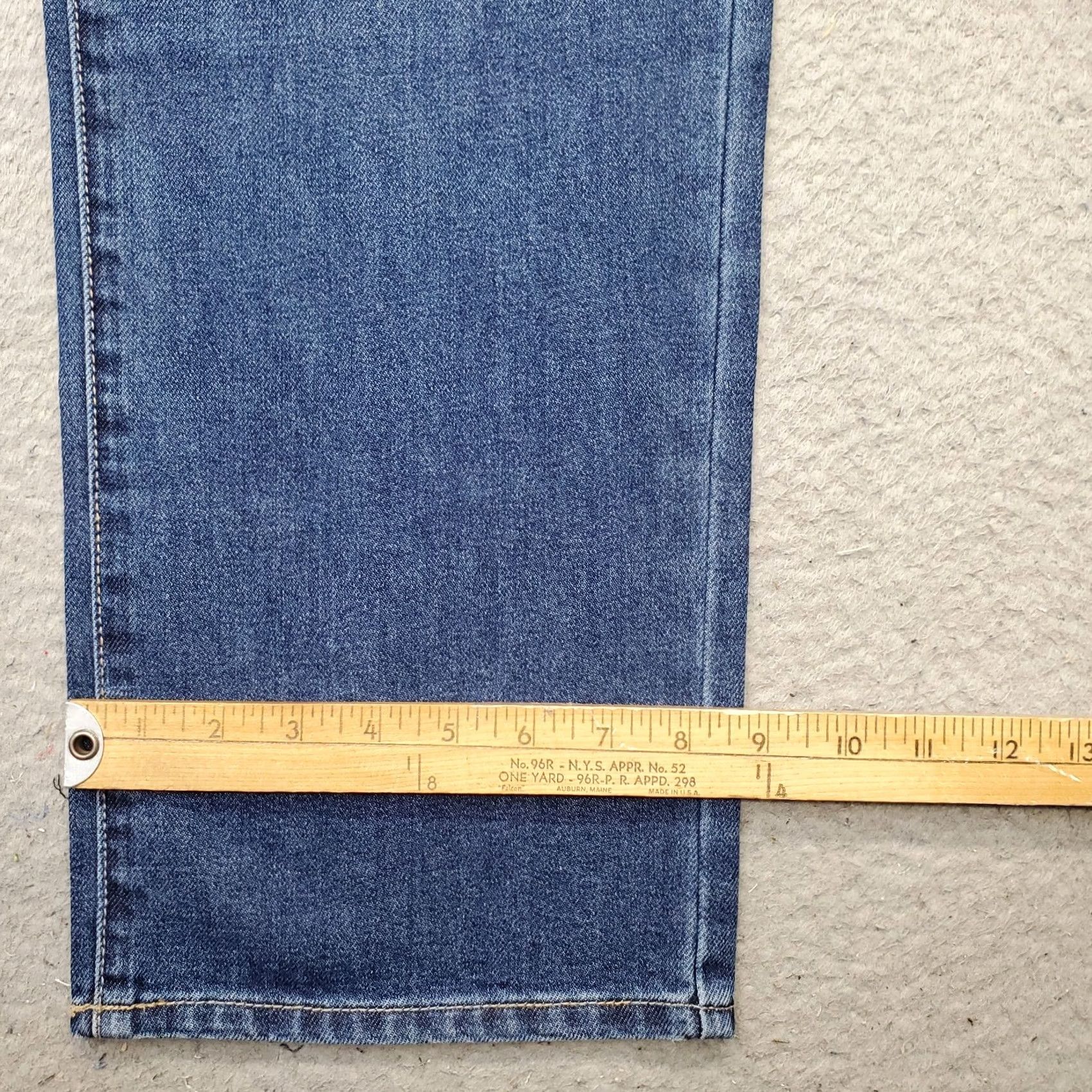 Vintage Seven7 Jeans Womens 4 Blue Denim Fitted Waist Loose Straight High Rise MY10341DE Jeans Womens 4 Blue Denim High Rise Straight Jeans Size 27" / US 4 / IT 40 - 5 Thumbnail