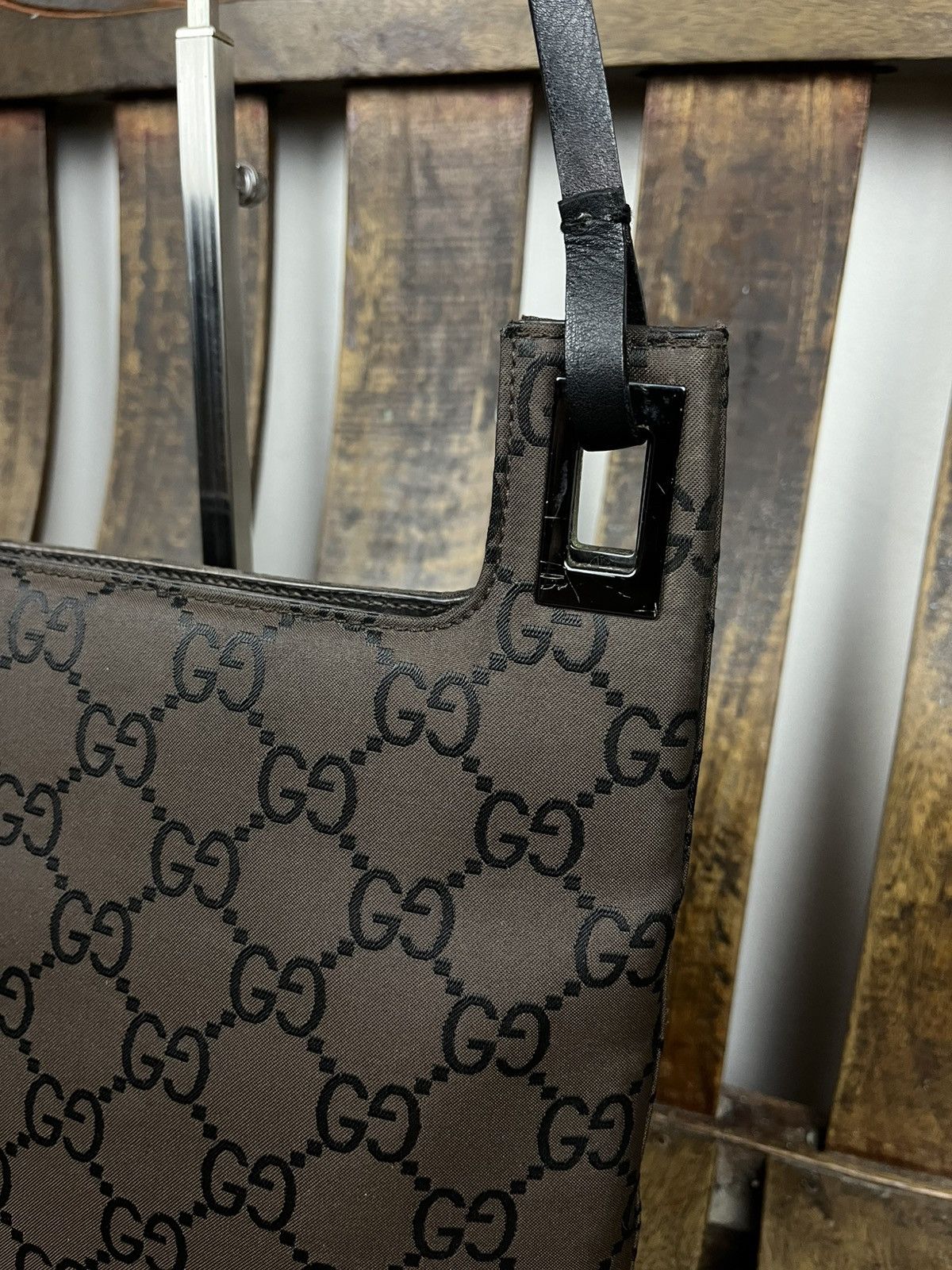 Gucci Gucci by Tom Ford 1998 Brown GG Monogram Shoulder Bag Size ONE SIZE - 19 Thumbnail