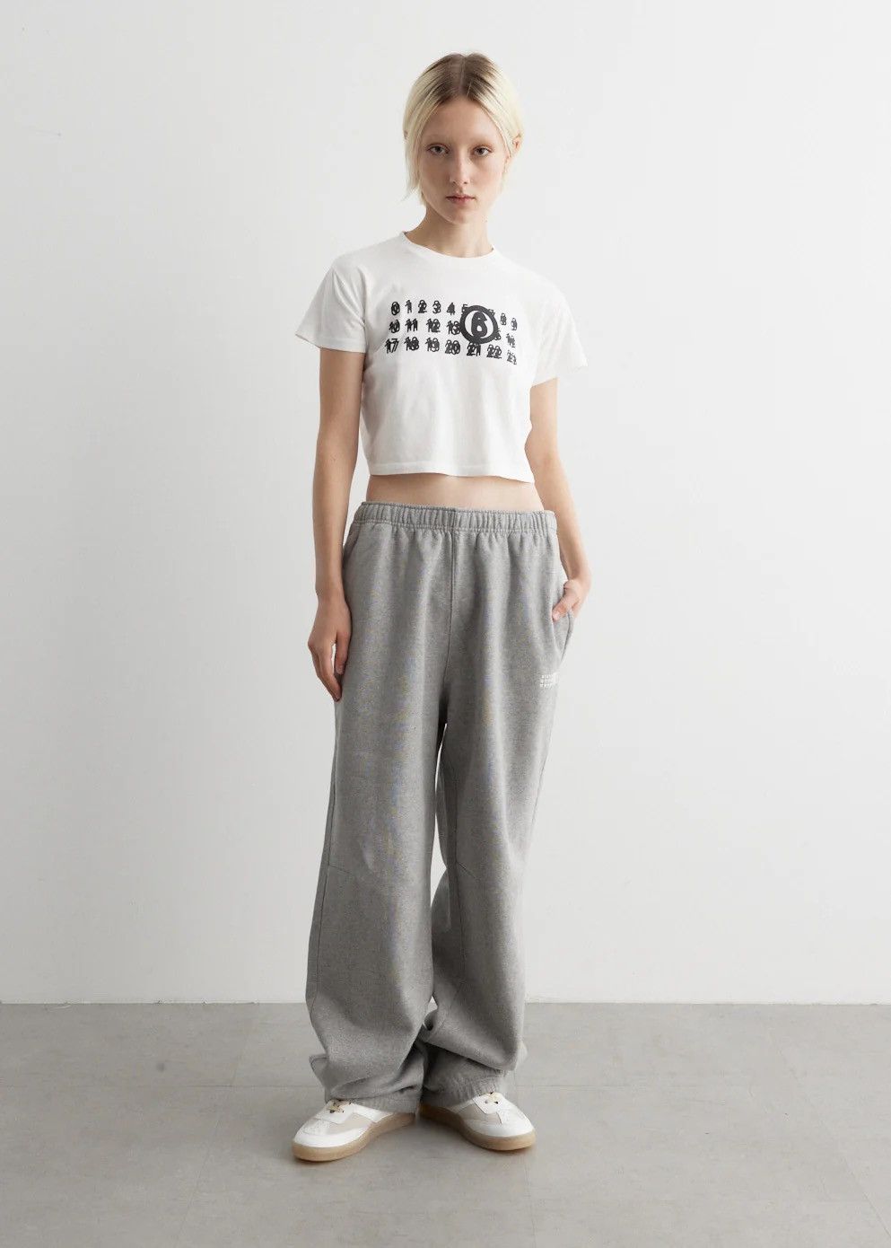 Maison Margiela !DS! SS23 Maison Margiela Numbers Grey Bonded Sweatpants Size 34" / US 12 / IT 48 - 1 Thumbnail