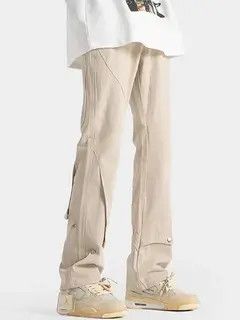 Japanese Brand Misuzu x Reia Khaki High Street Vintage Loose Casual Pants Size US 30 / EU 46 - 4 Thumbnail