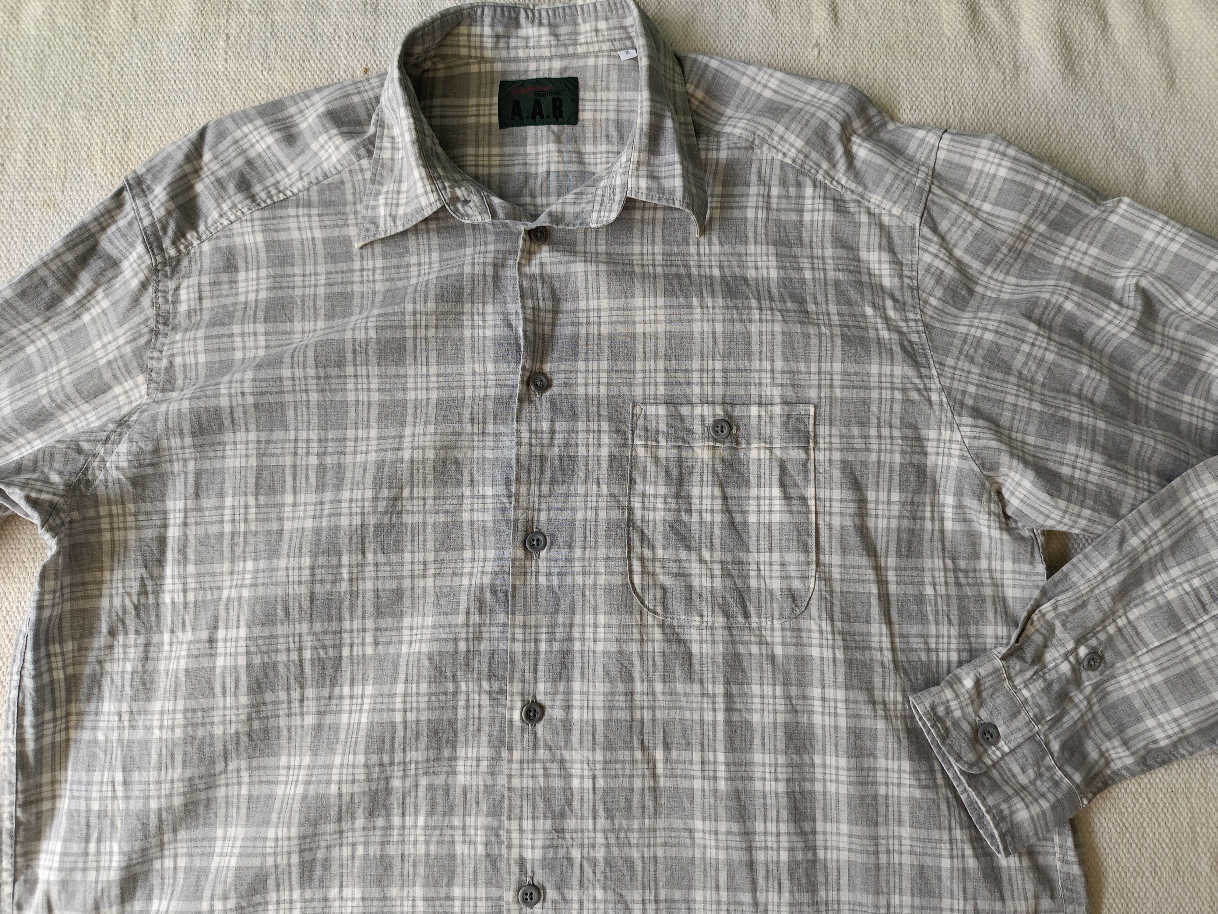 Yohji Yamamoto A.A.R Yohji Yamamoto D'urban Japan plaid check shirt Size US M / EU 48-50 / 2 - 11 Thumbnail