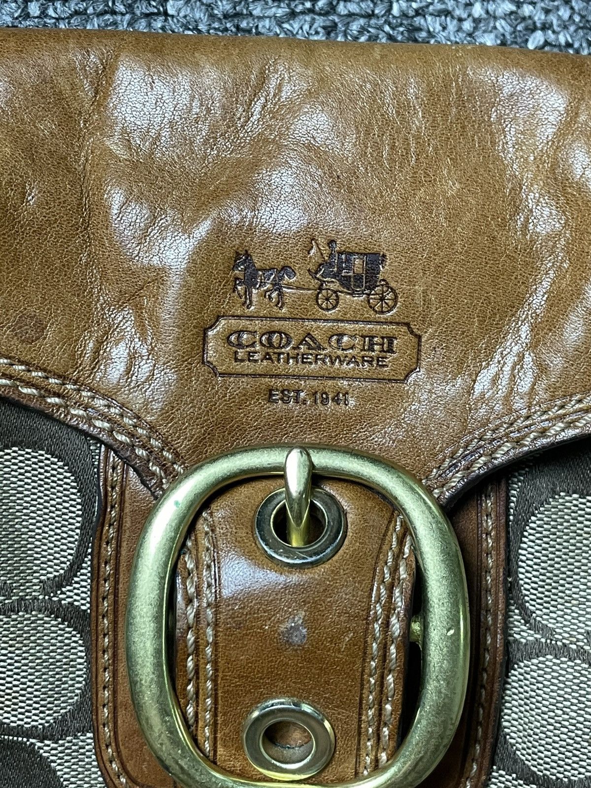 Coach Vintage Coach Signature Bleeker Shoulder Bag (46) Size ONE SIZE - 10 Thumbnail