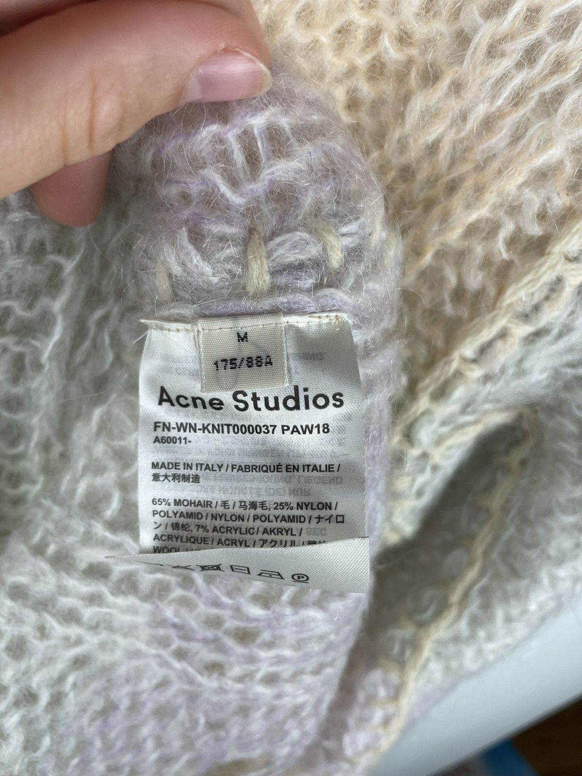 Acne Studios *RARE GRAIL* Acne Studios mohair sweater knit distressed Size US L / EU 52-54 / 3 - 6 Thumbnail