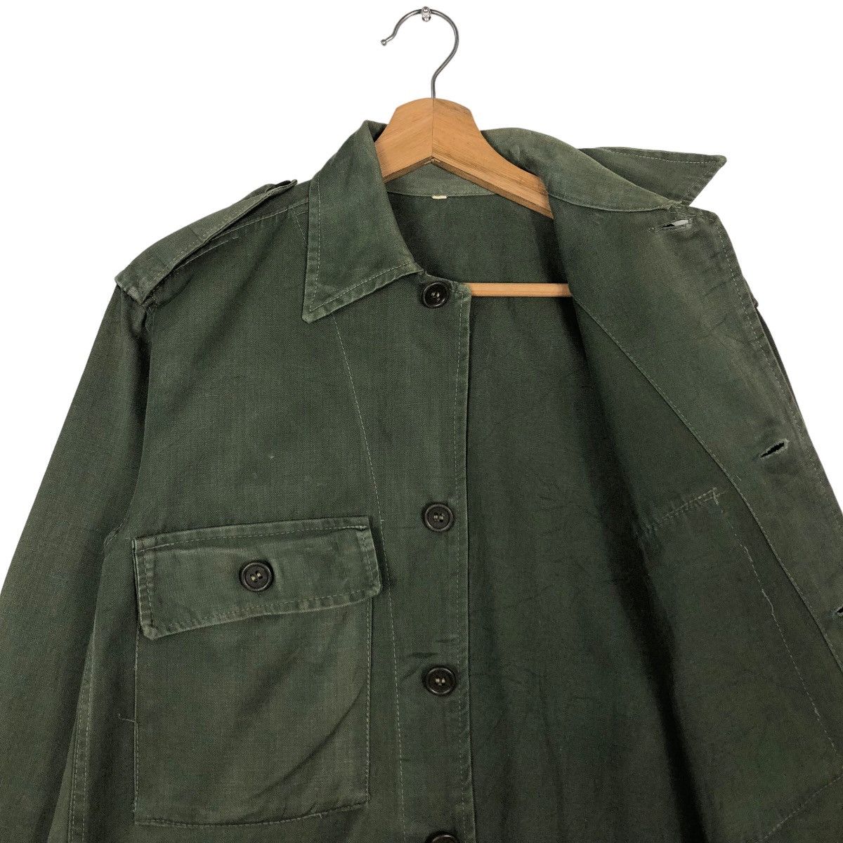 Vintage 🔥Vintage 40s Shirt Jacket Multi Pocket Military World War 2 Size US M / EU 48-50 / 2 - 12 Thumbnail