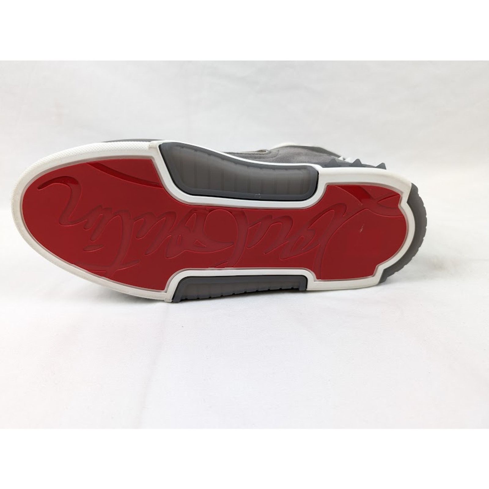 Christian Louboutin o1rshd1 Astroloubi Mid Flat Sneakers Saharienne/Smoke Grey Size US 10 / EU 43 - 7 Thumbnail