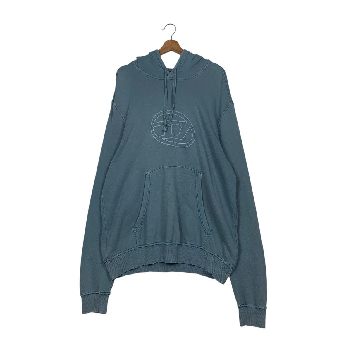 Diesel DIESEL Big Logo Pullover Hoodie Sweatshirt #2528-C114 Size US XXL / EU 58 / 5 - 10 Thumbnail