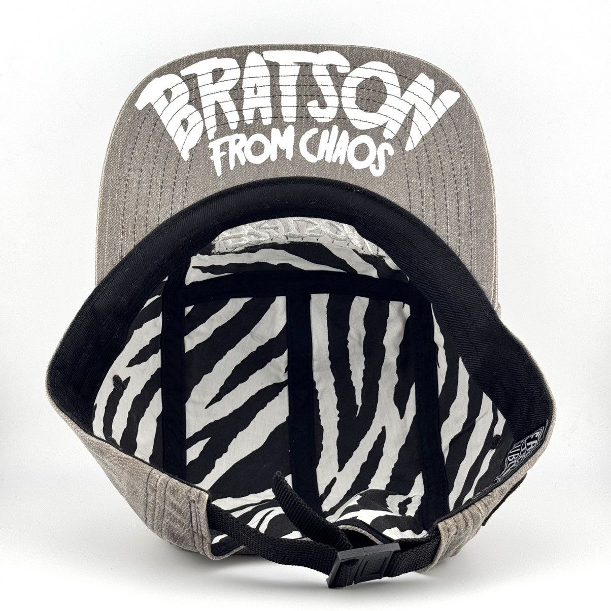 Japanese Brand Bratson From Chaos 5 Panel Camp Cap grey washed finish Hat Size ONE SIZE - 2 Thumbnail