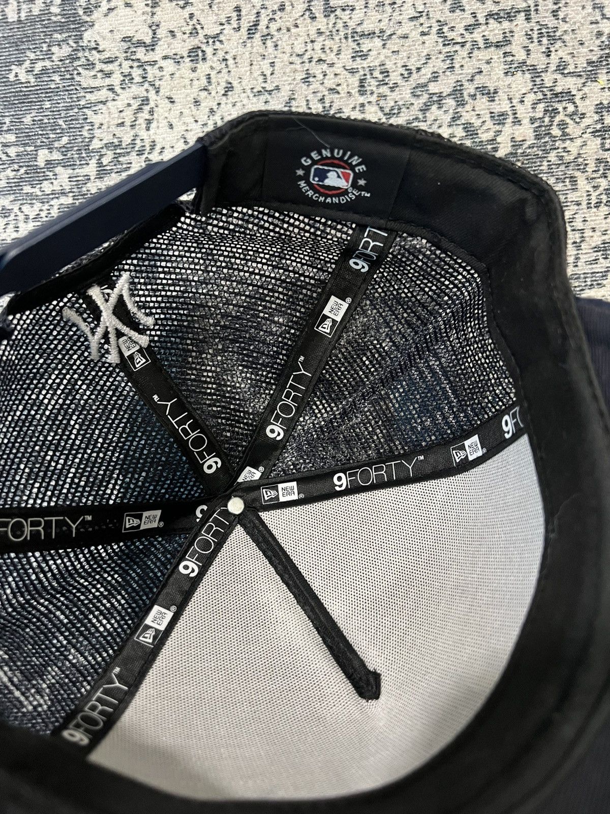 New Era Culture Kings Yankees 'Gothic Script' Foam Front Trucker Hat Size ONE SIZE - 8 Thumbnail
