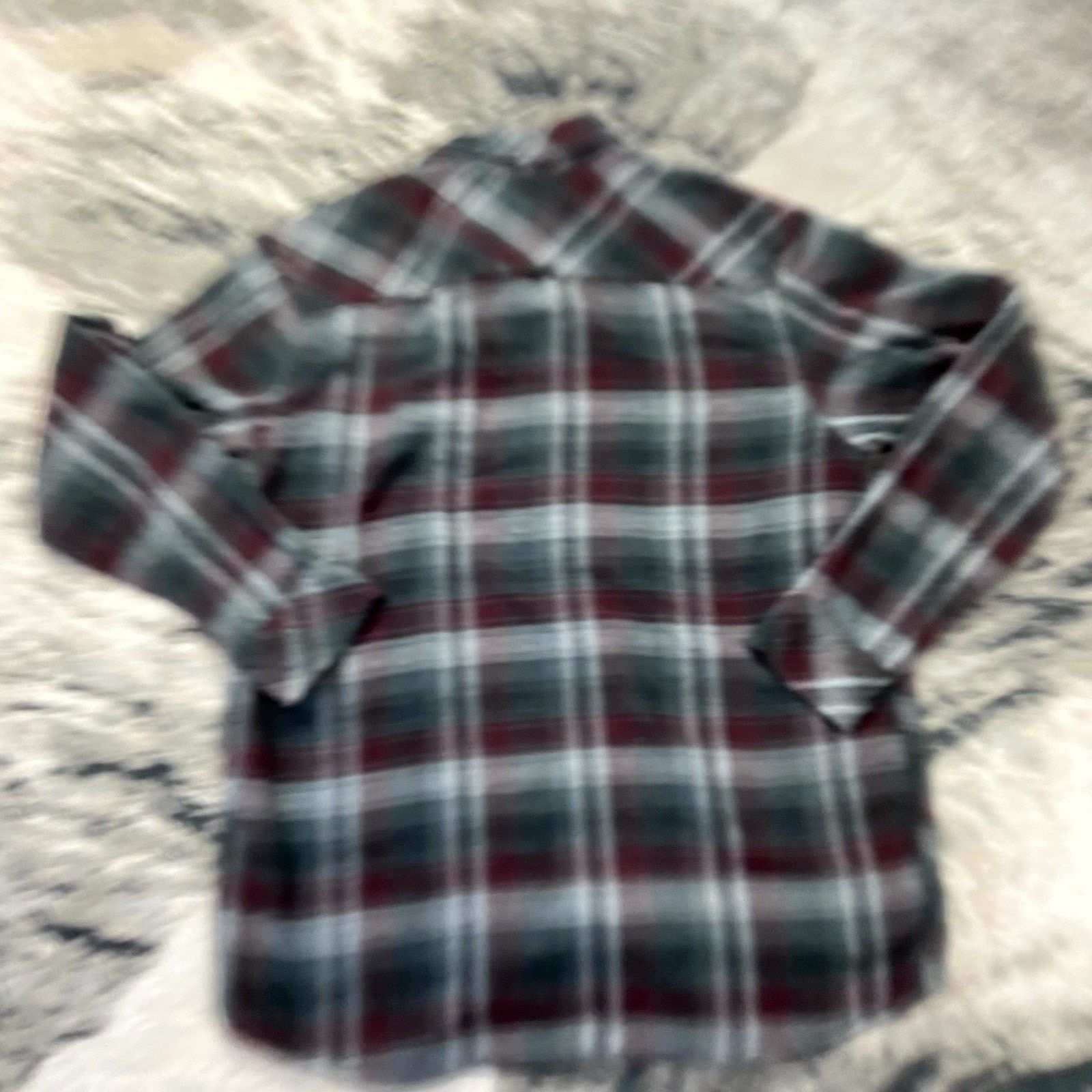 & Other Stories KLB II Flannel Shirt Men Large Multicolor Plaid Locker Loop Size US L / EU 52-54 / 3 - 6 Thumbnail