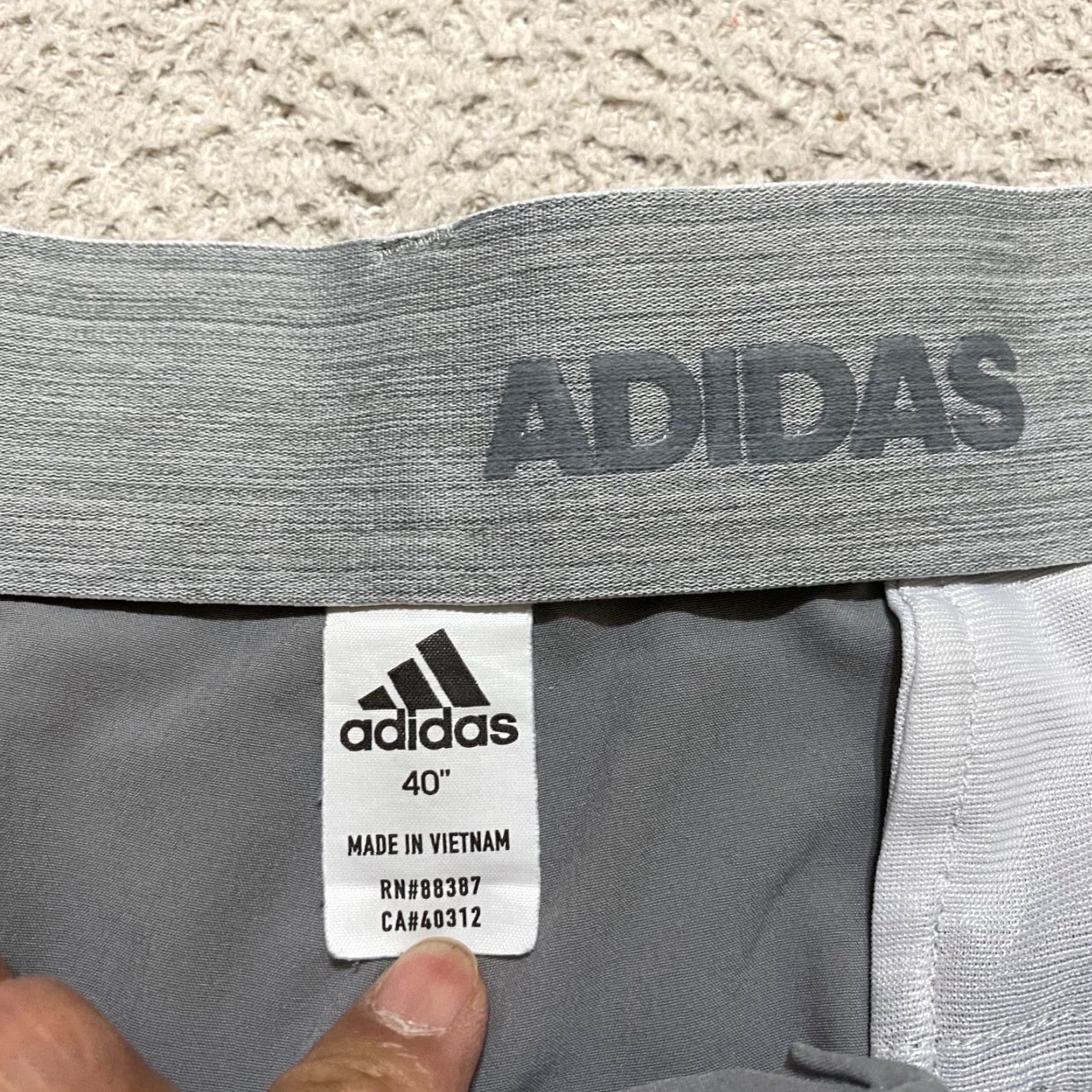 Adidas Adidas Mens Golf Shorts sz 40 Solid Gray Chino Flat Front Inseam 10" Outdoor Conversation Women? Size US 40 / EU 56 - 3 Thumbnail