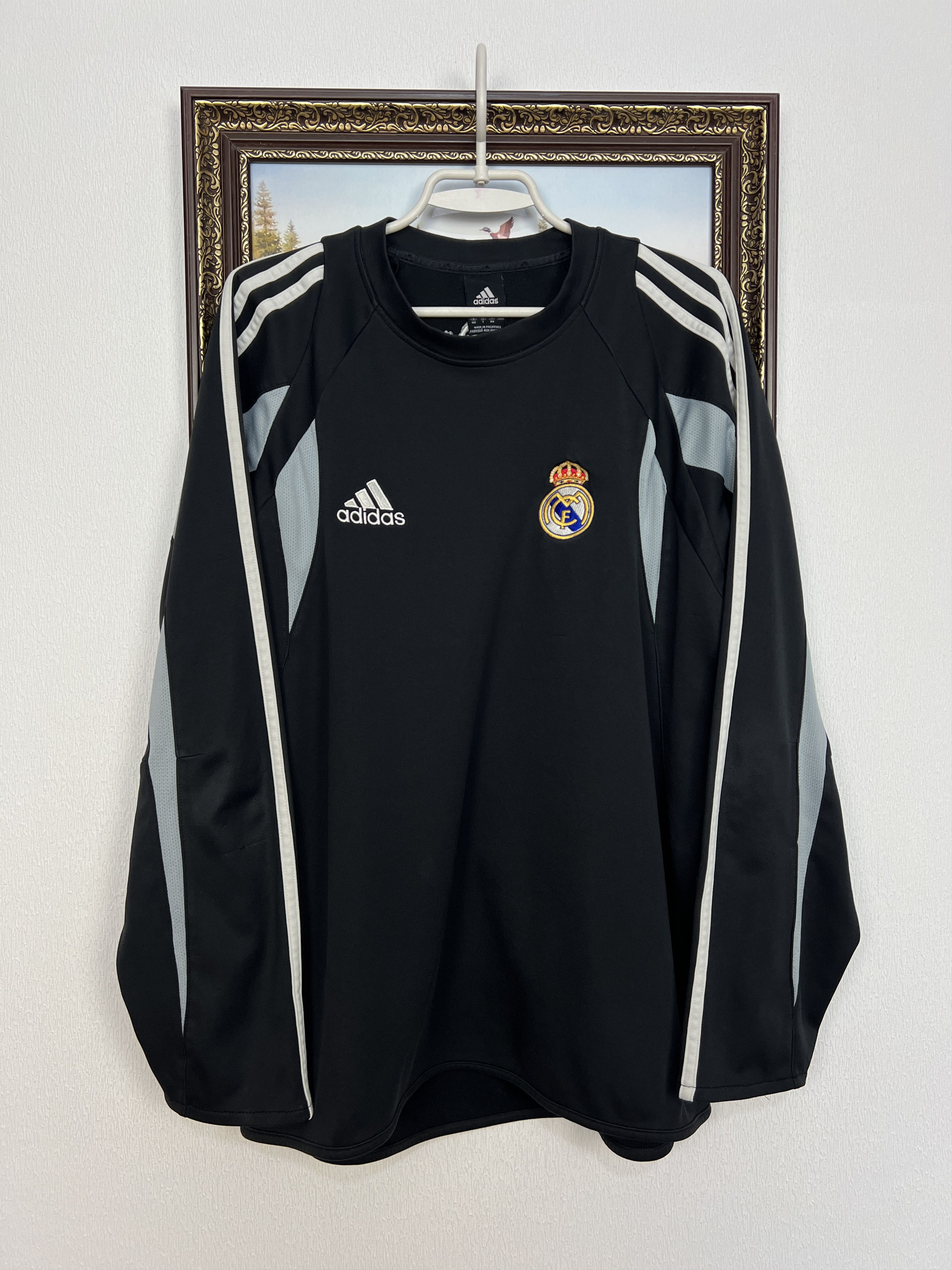 Adidas Vintage Real Madrid Football Train Jacket Soccer Sweatshirt Size US L / EU 52-54 / 3 - 1 Thumbnail