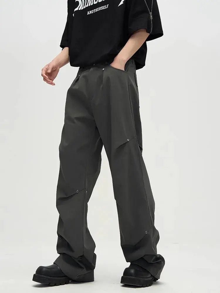 Japanese Brand Cargo baggy flared pleated pants Size US 32 / EU 48 - 4 Thumbnail