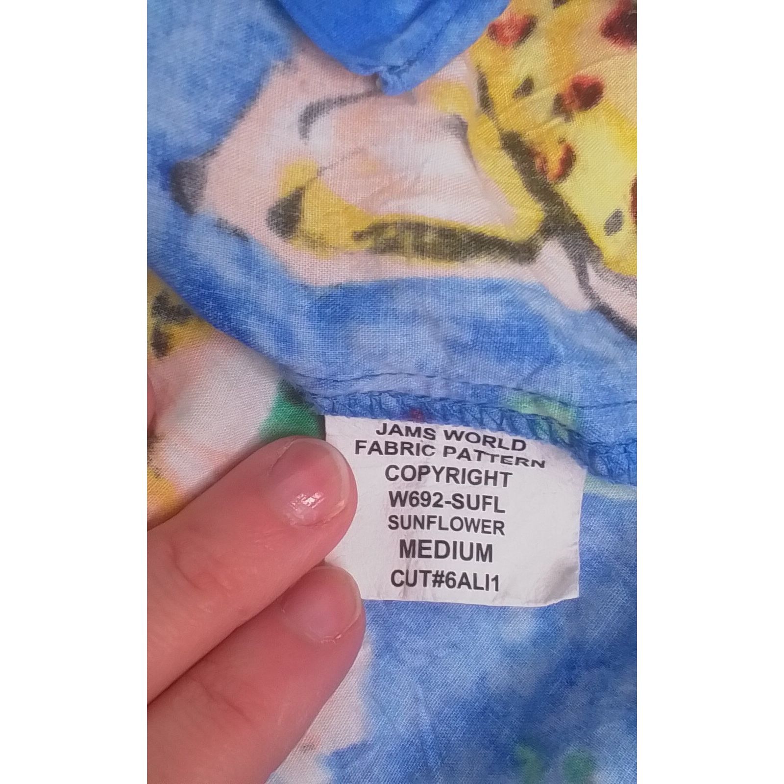 Jams World Jam's World Kiyoshi Top Women's Medium Sunflower Blouse Size M / US 6-8 / IT 42-44 - 8 Thumbnail