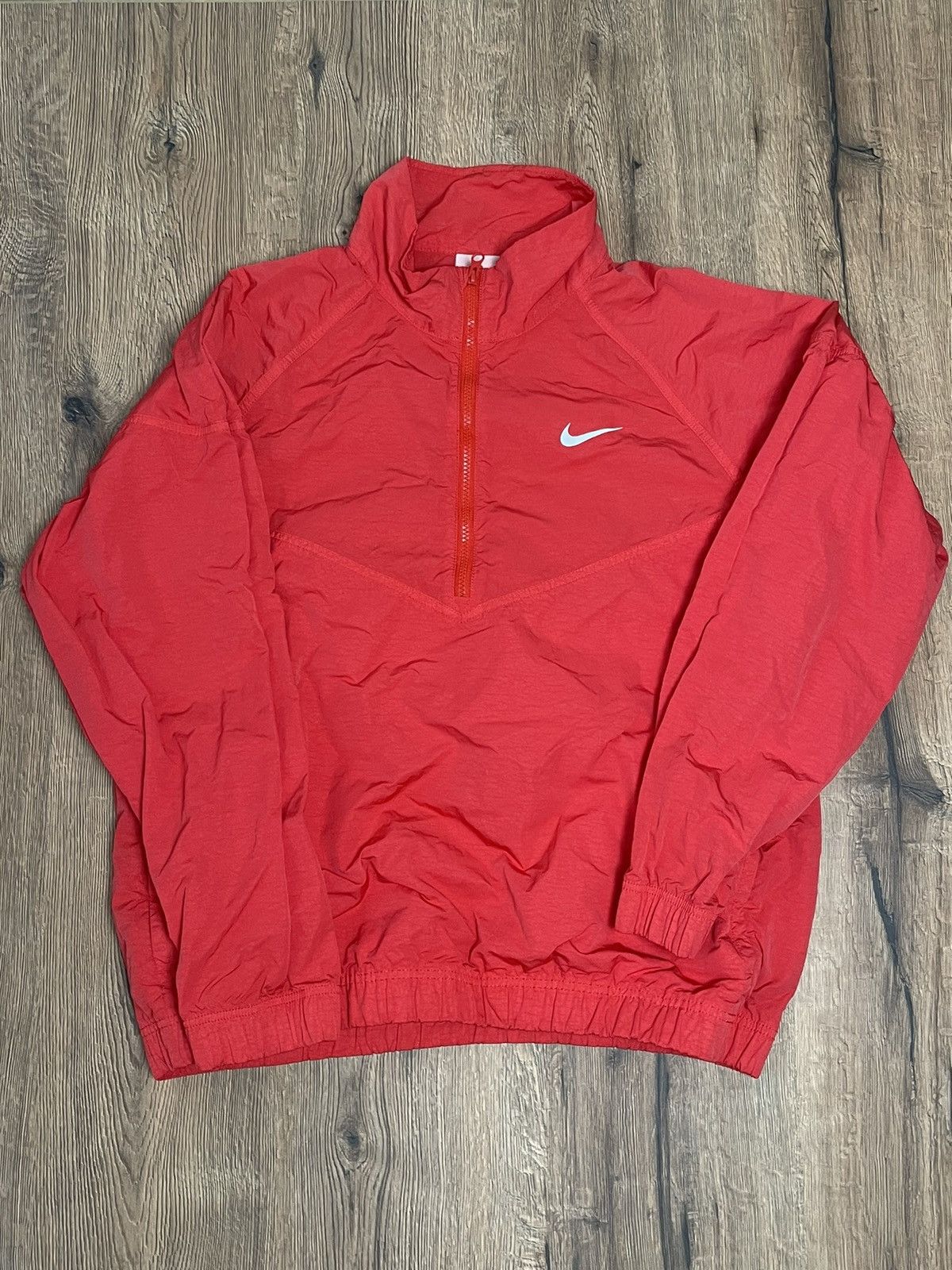 image of Nike x Stussy Windbreaker Jacket in Red, Men's (Size Small)