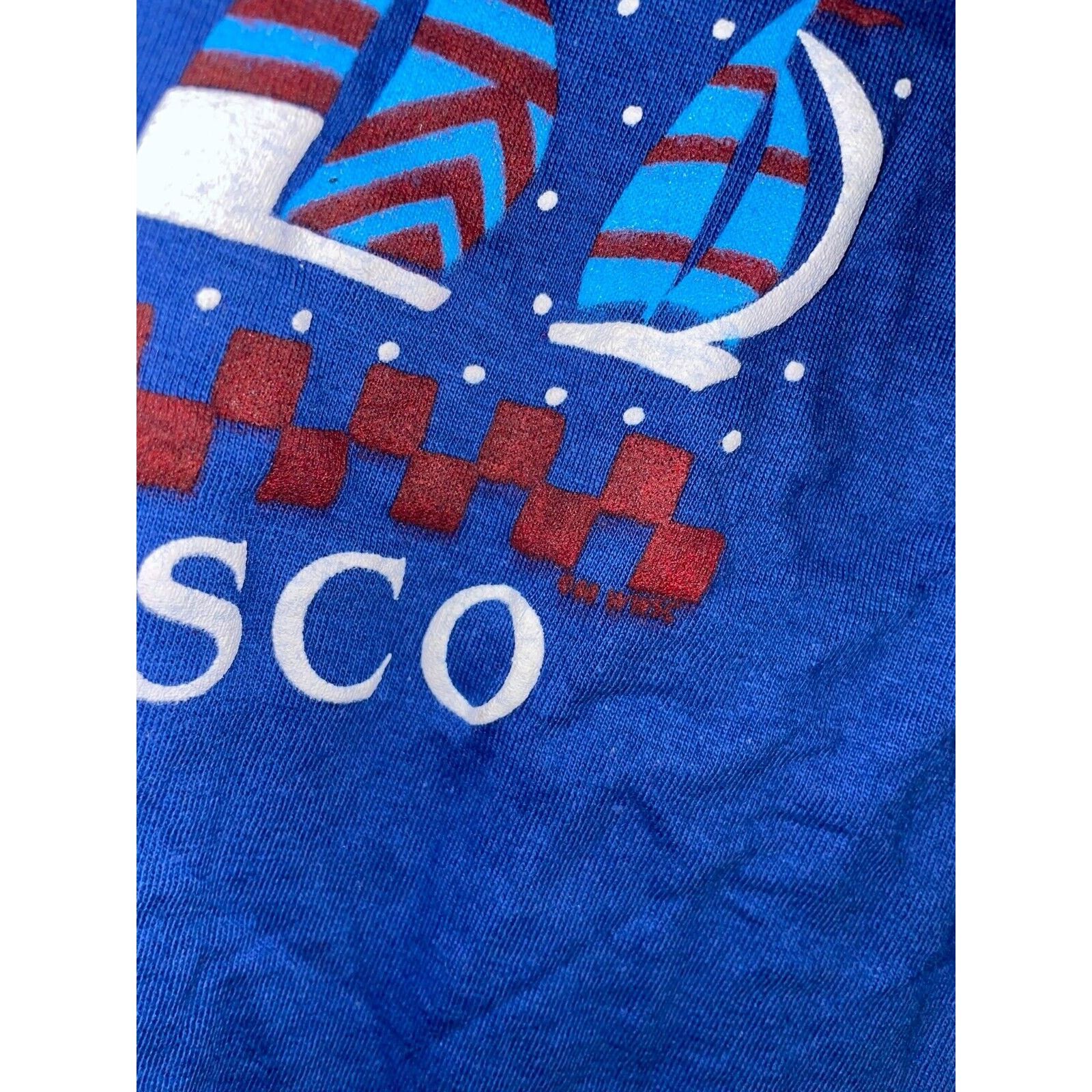Other Vintage San Francisco Shirt Bridge Boat City Blue Tee 80s M Size US M / EU 48-50 / 2 - 7 Thumbnail
