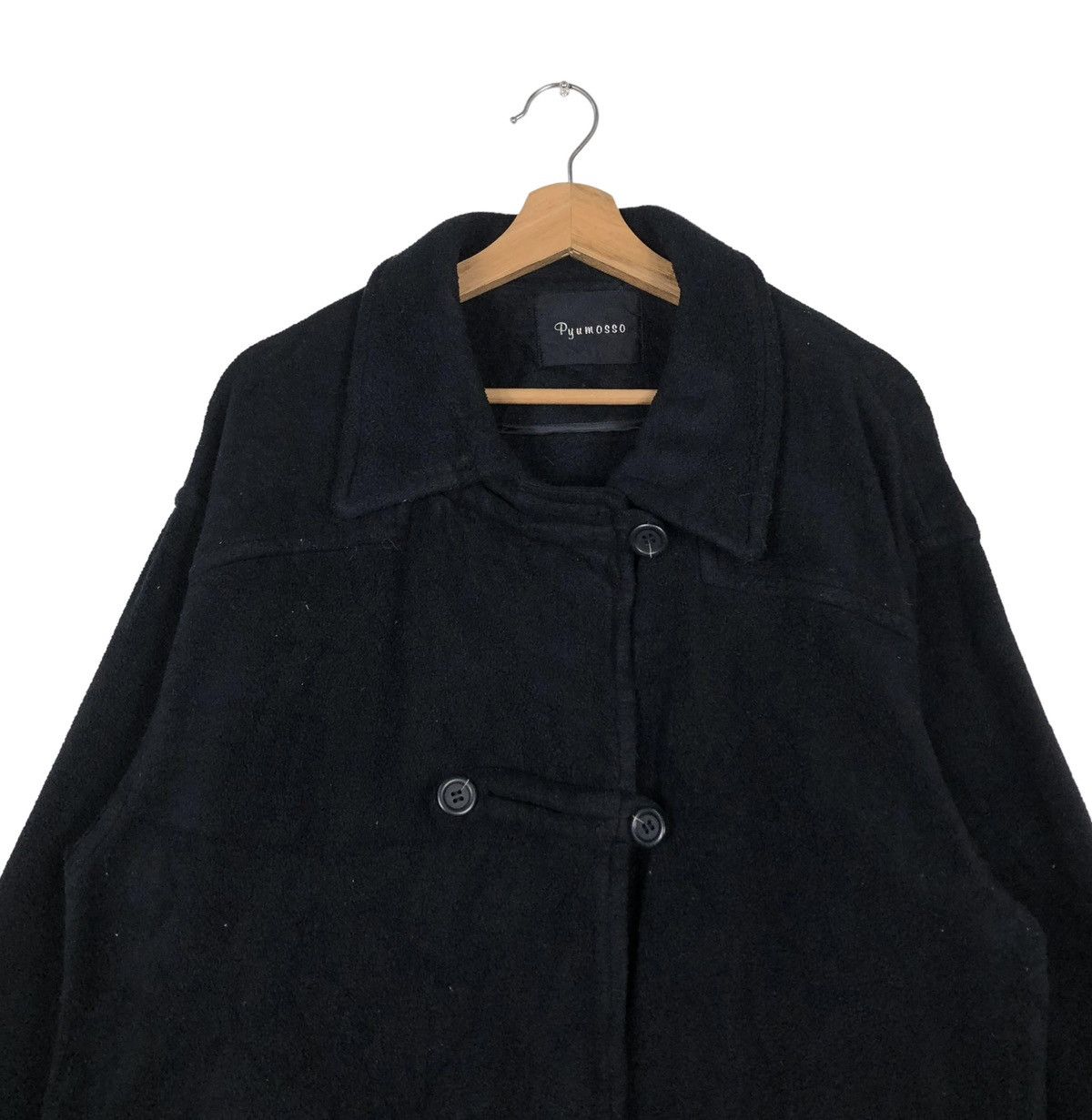 Japanese Brand VINTAGE CHORE JACKET PYUMOSSO JAPAN MADE RICH BLACK Size US M / EU 48-50 / 2 - 3 Thumbnail
