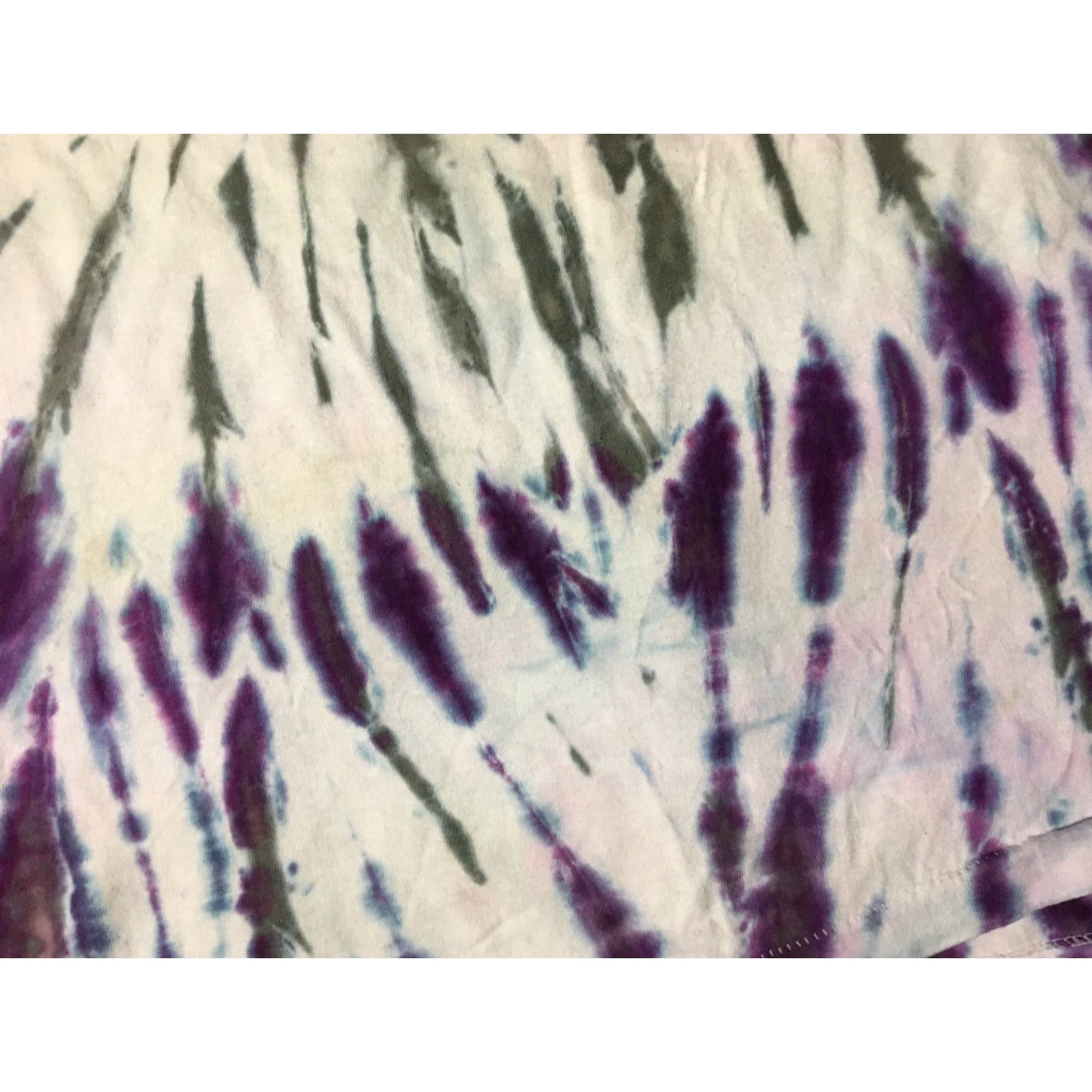 Fruit Of The Loom VINTAGE 90s Tie Dye Mock Neck Shirt XL Fruit of the Loom USA Long Sleeve Graphic Tee Men Hippie Grunge Psychedelic Rock Size US XL / EU 56 / 4 - 4 Thumbnail