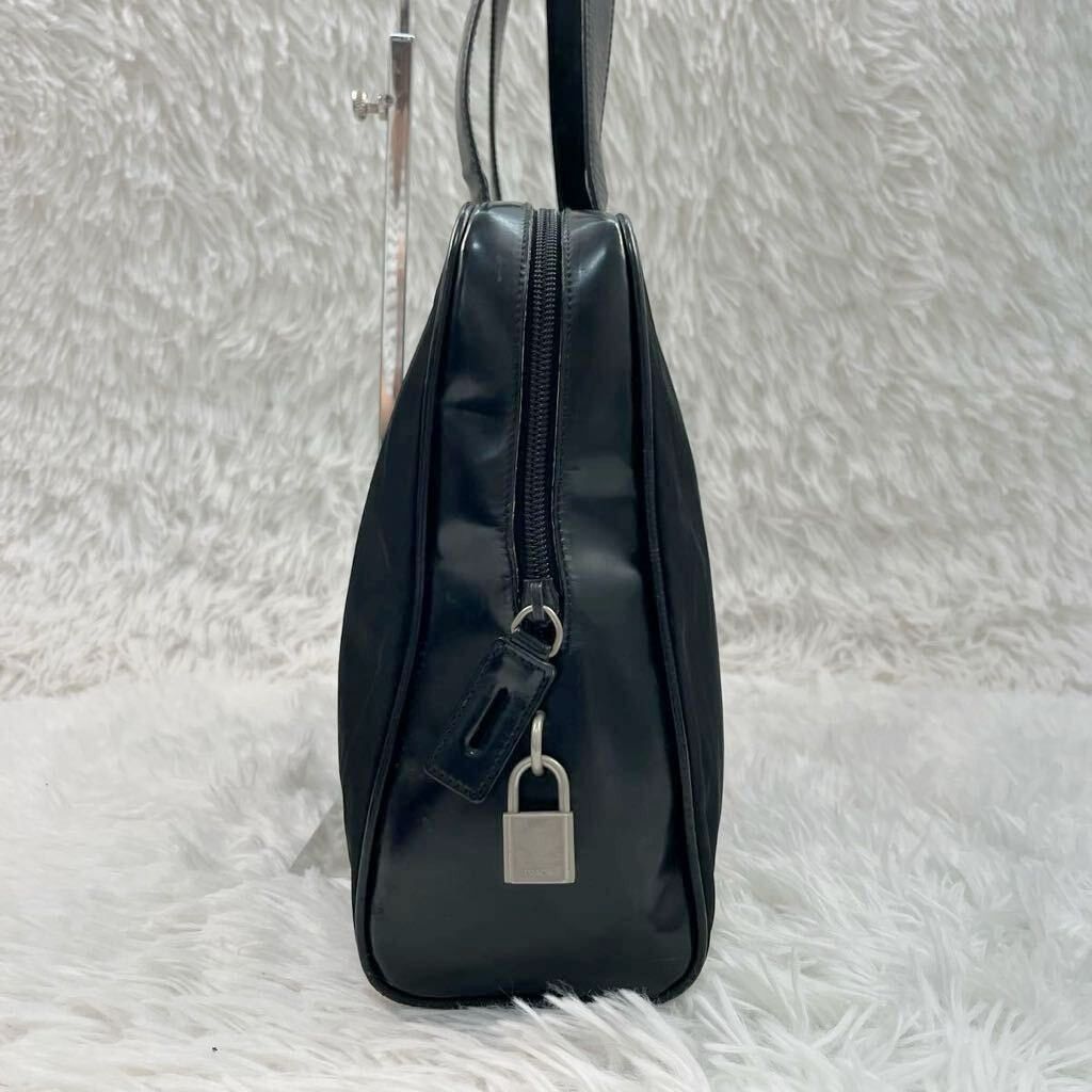 Prada Prada Leather x Re-Nylon Handbag, Unique Rare Feature Size ONE SIZE - 4 Thumbnail